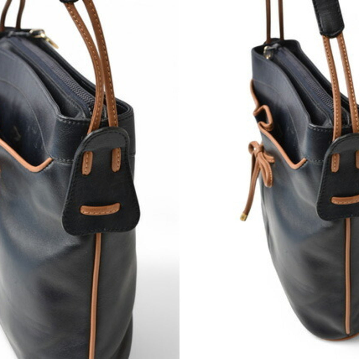 Celine Dark Navy Leather Shoulder Bag (Pre-Owned)