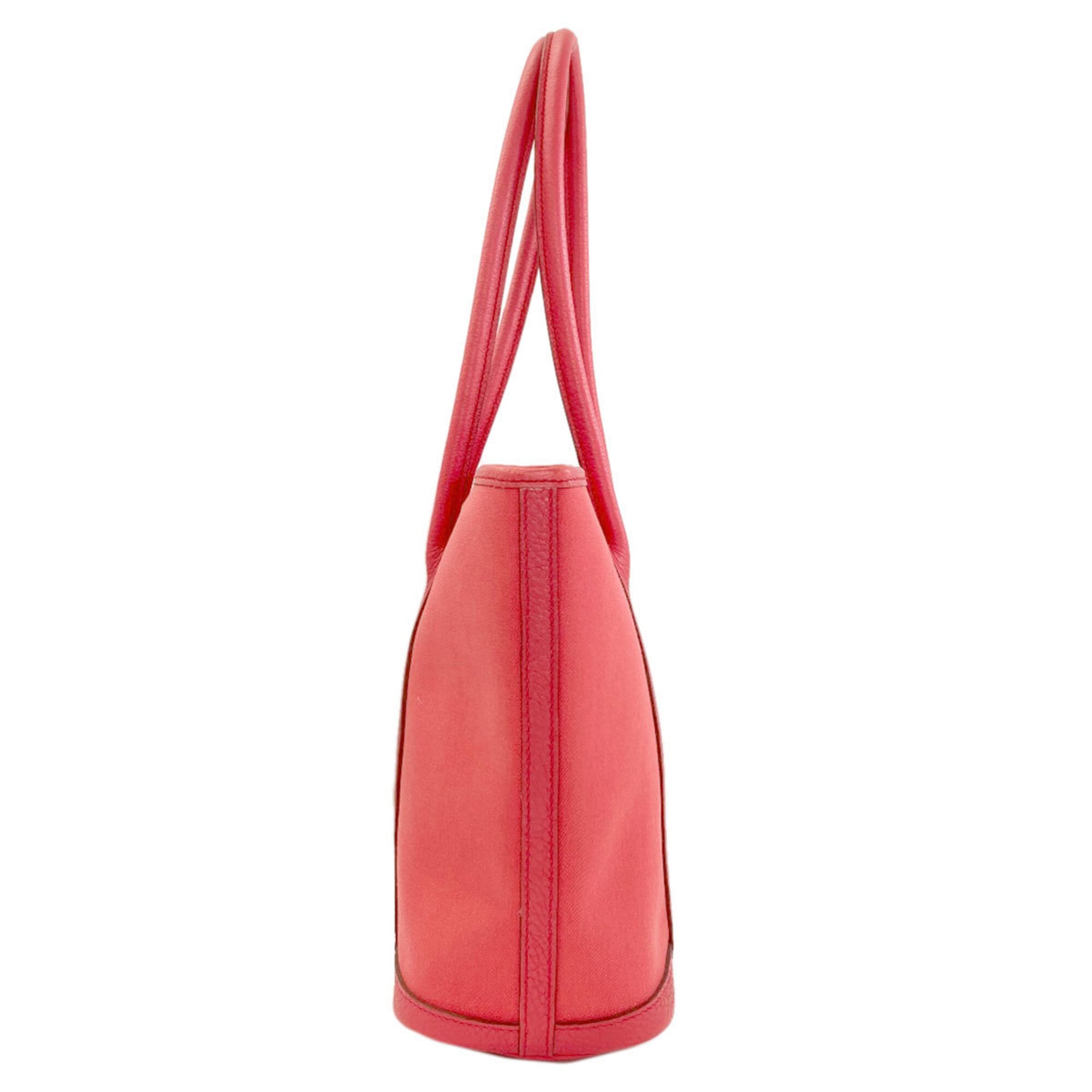 Hermes Pink Toile Officier Tote Bag (Pre-Owned)