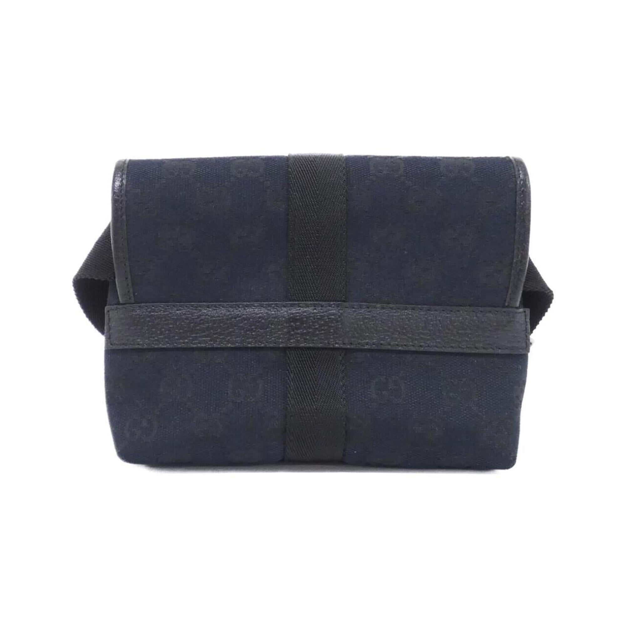 Gucci Black Gg Canvas Fanny Pack (Pre-Owned)