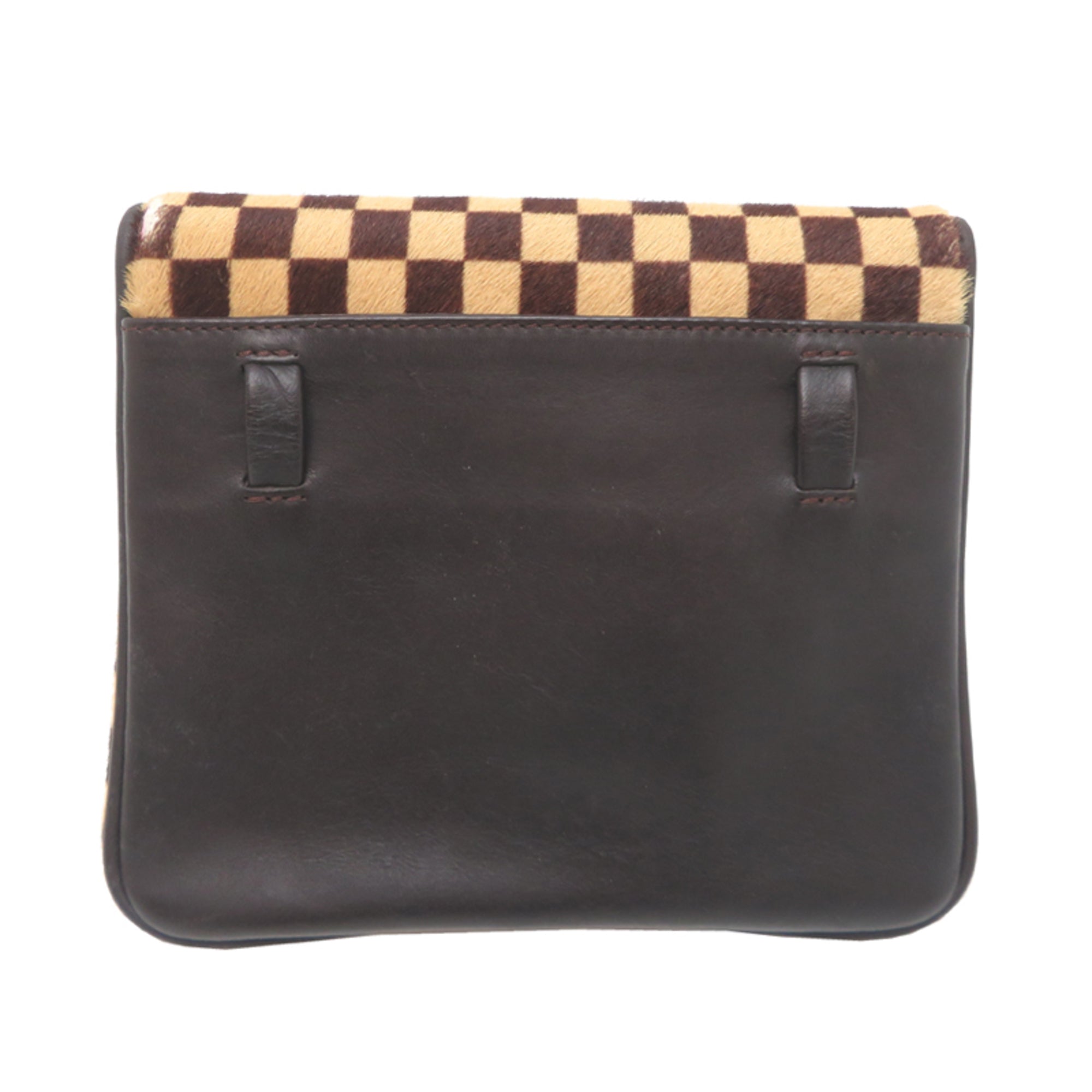 Louis Vuitton Brown Ebene Leather Shoulder Bag (Pre-Owned)