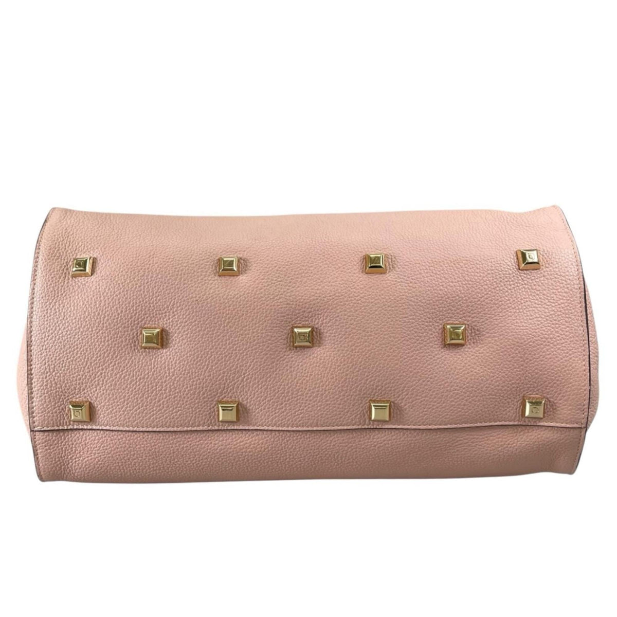 Salvatore Ferragamo Pink Beige Leather Handbag Shoulder Bag (Pre-Owned)