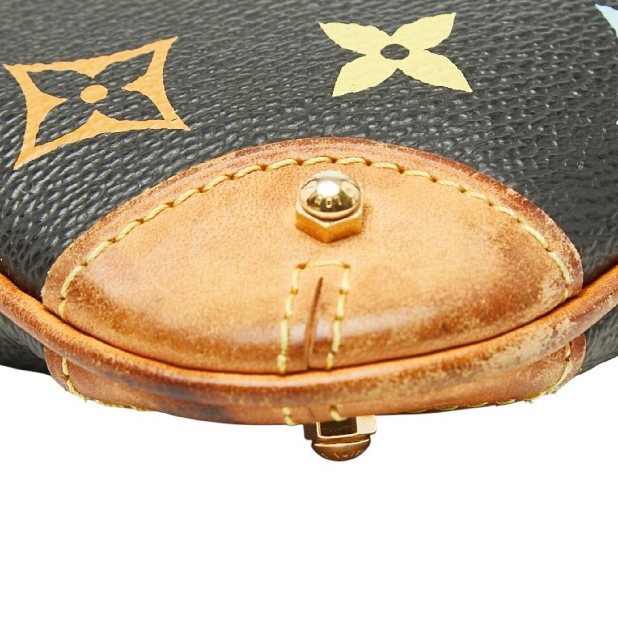 Louis Vuitton Black Monogram Multi-Color Noir Pvc Handbag Pochette Pouch (Pre-Owned)