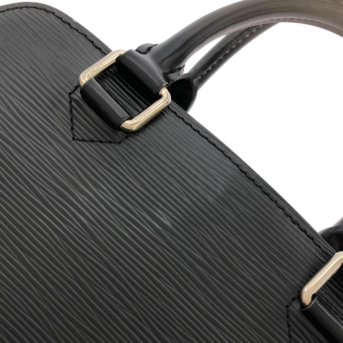 Louis Vuitton Black Leather Handbag (Pre-Owned)