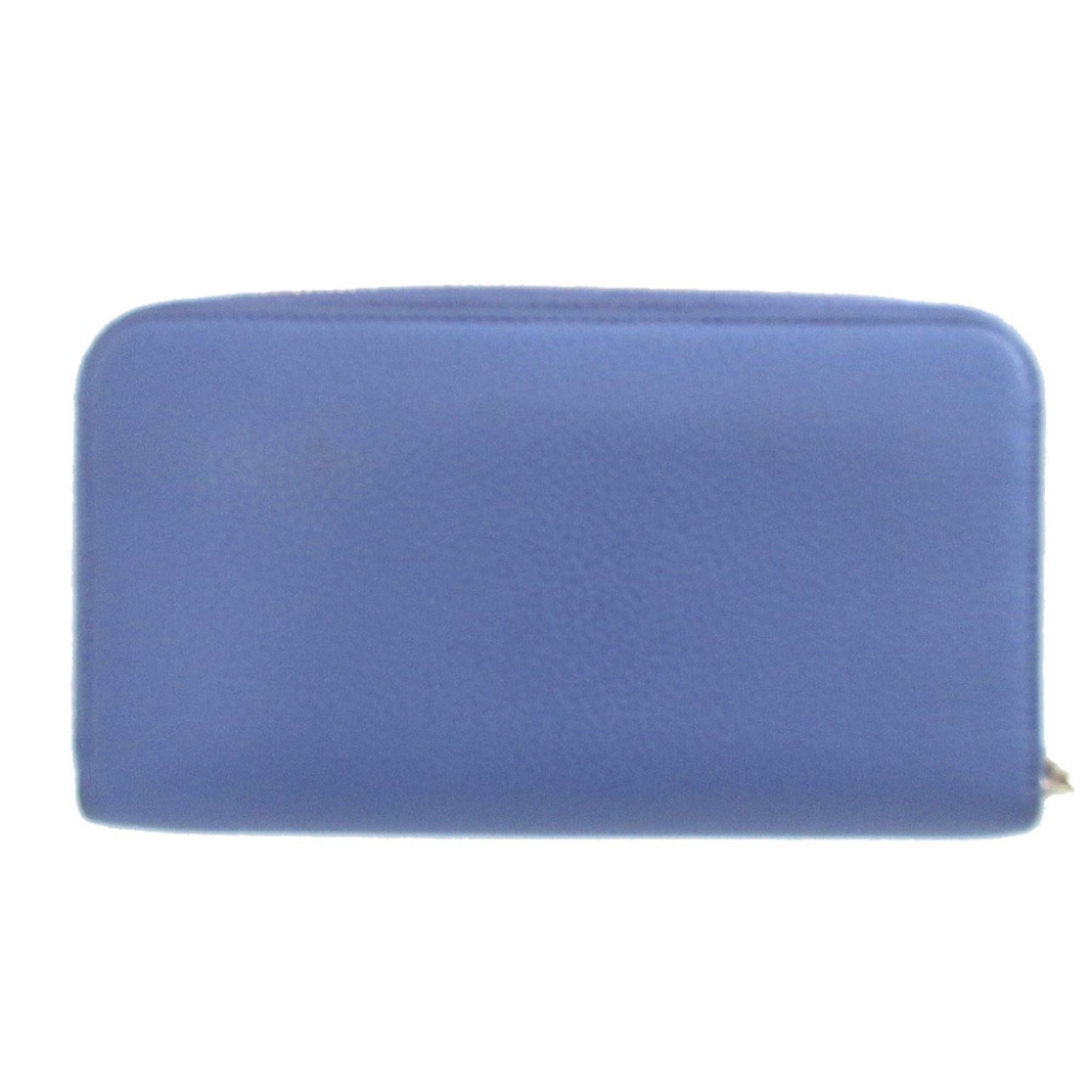 Salvatore Ferragamo Purple Leather Long Wallet (Bi-Fold) (Pre-Owned)
