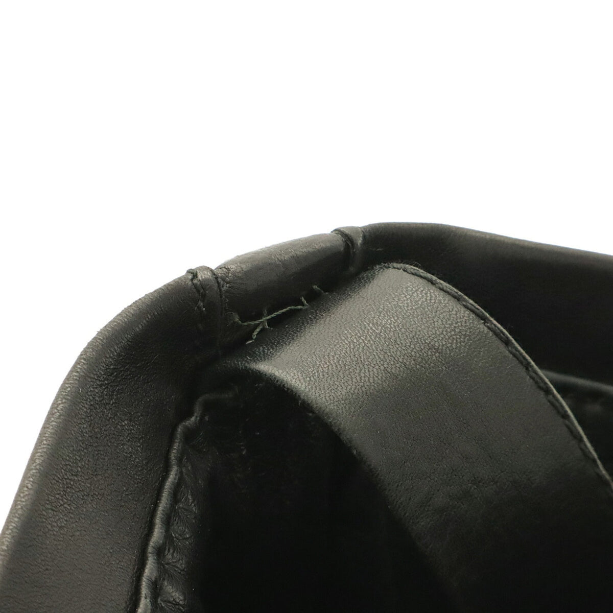 Hermes Black Leather Pochette Shoulder Bag (Pre-Owned)