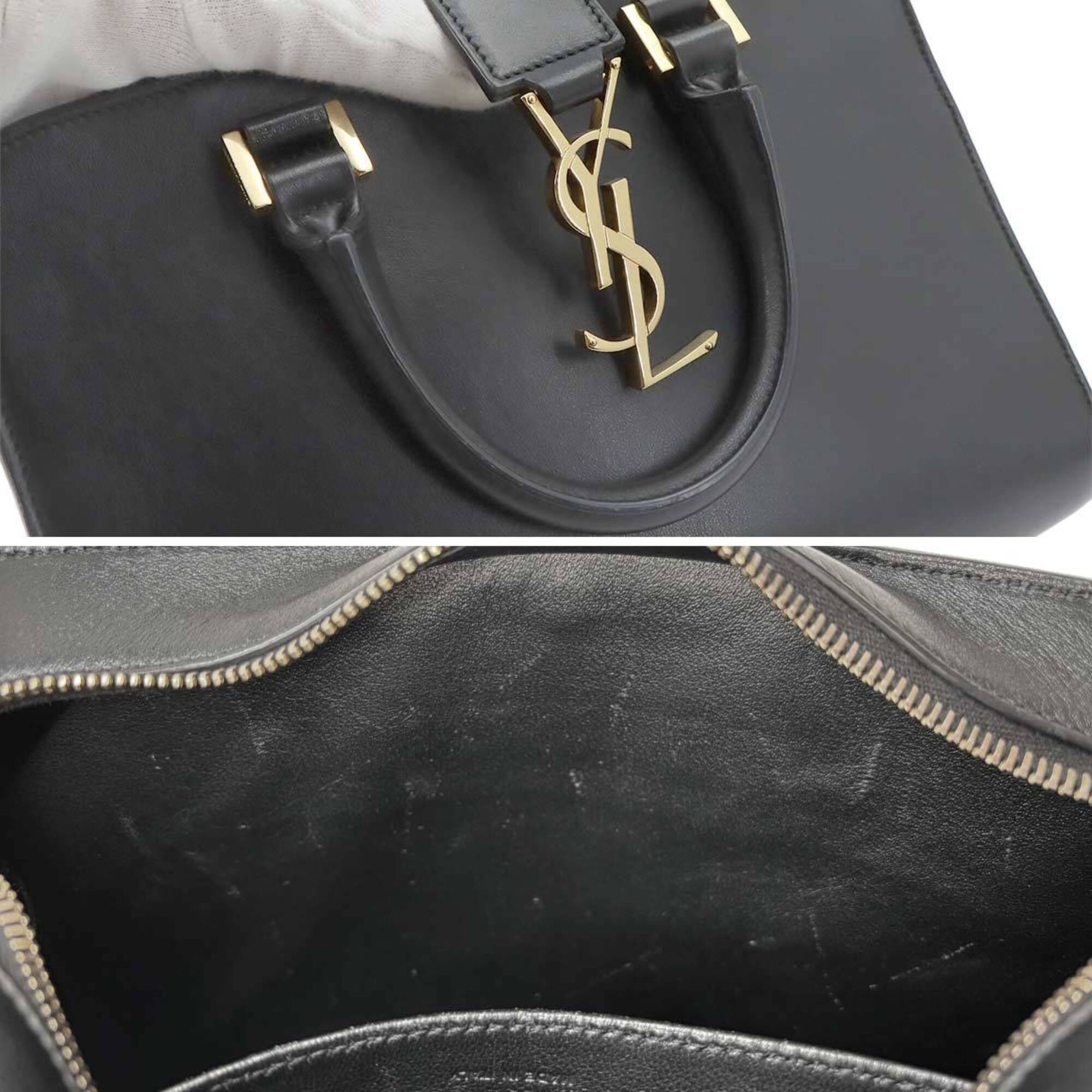 Saint Laurent Black Leather Handbag (Pre-Owned)