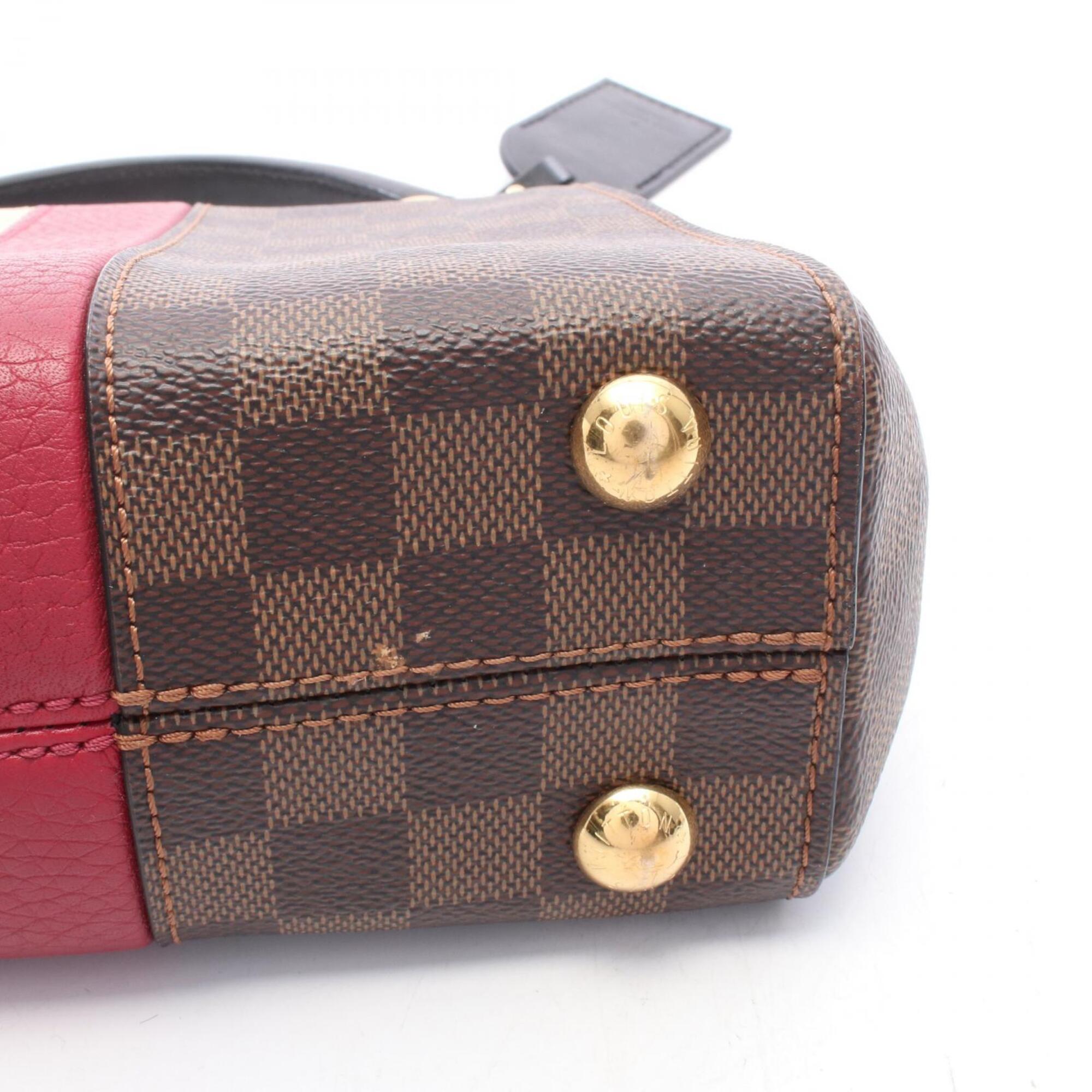 Louis Vuitton Black Brown Multi-Color Coated Canvas Leather Handbag (Pre-Owned)