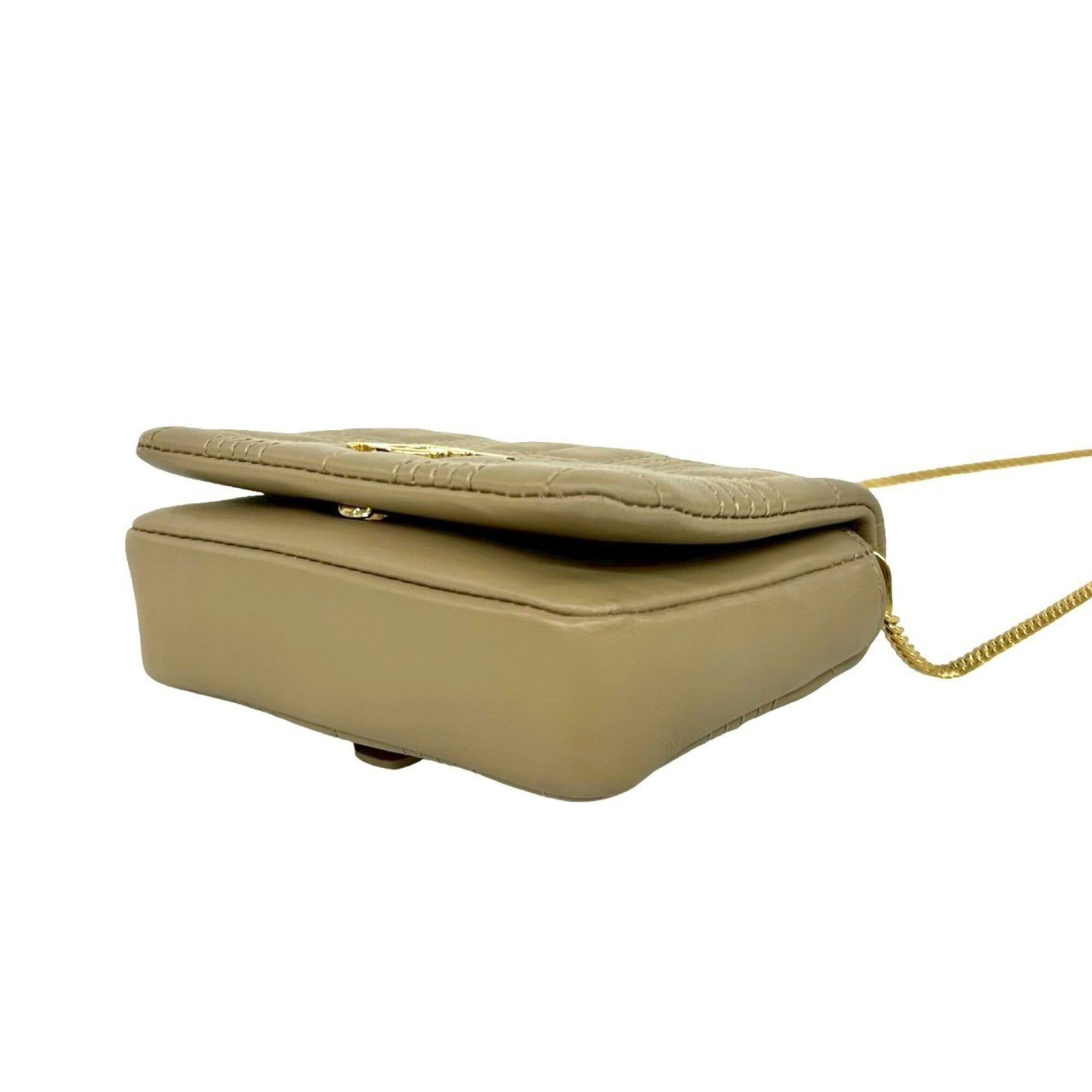 Burberry Beige Leather Pochette Shoulder Bag (Pre-Owned)