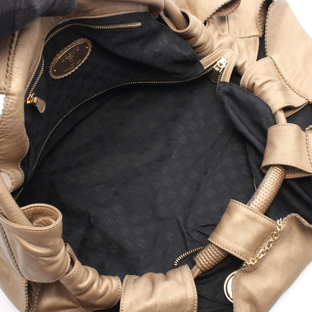 Loewe Gold Leather Handbag (Pre-Owned)