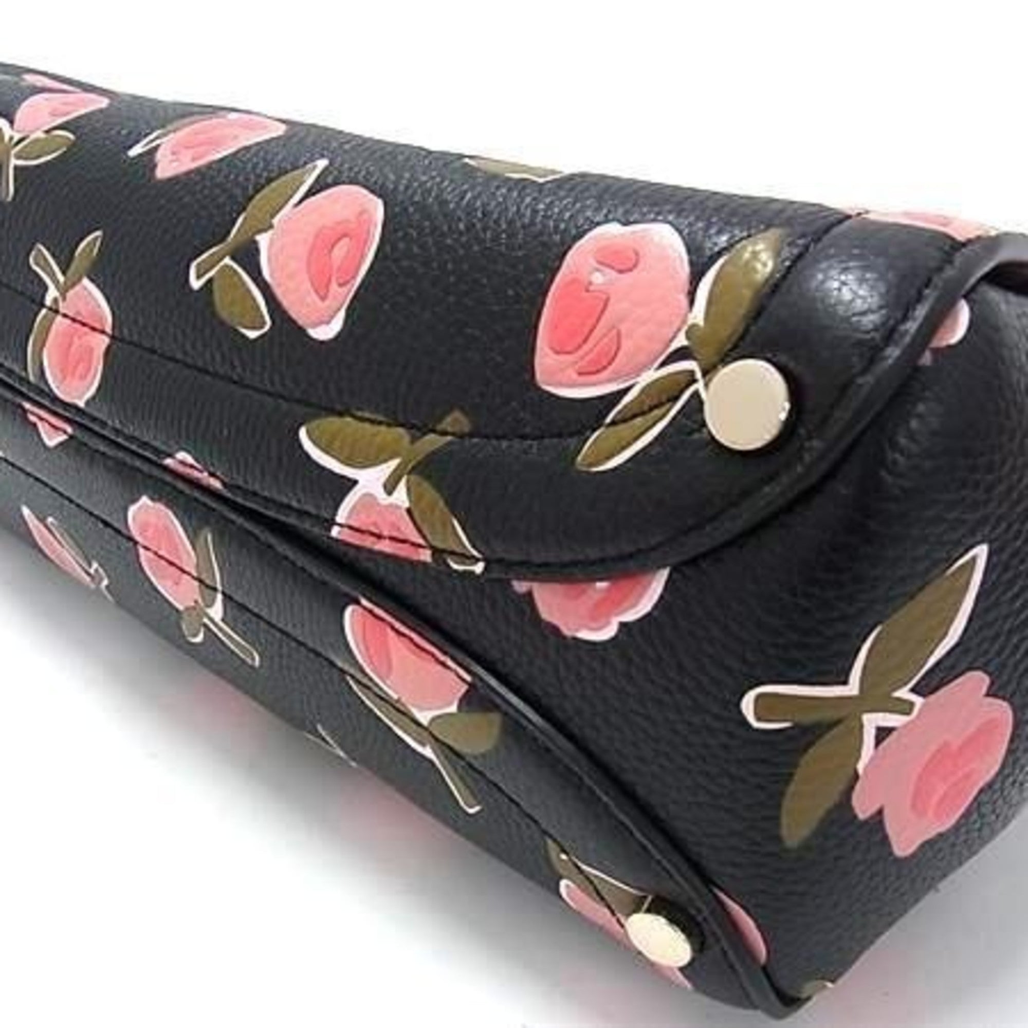 Kate Spade Black Leather Handbag Shoulder Bag Tote Bag (Pre-Owned)