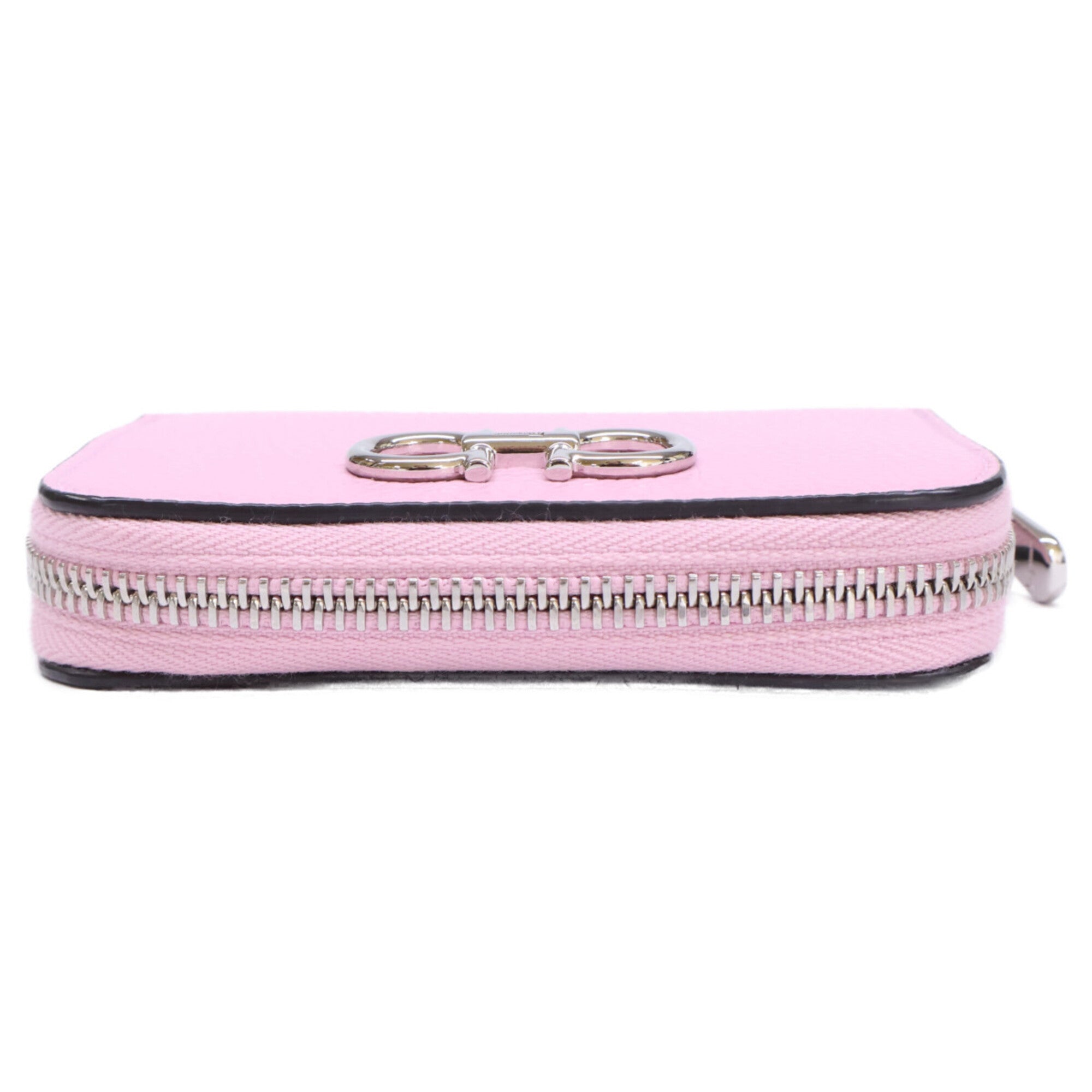 Salvatore Ferragamo Pink Leather Coin Purse/Coin Case (Pre-Owned)