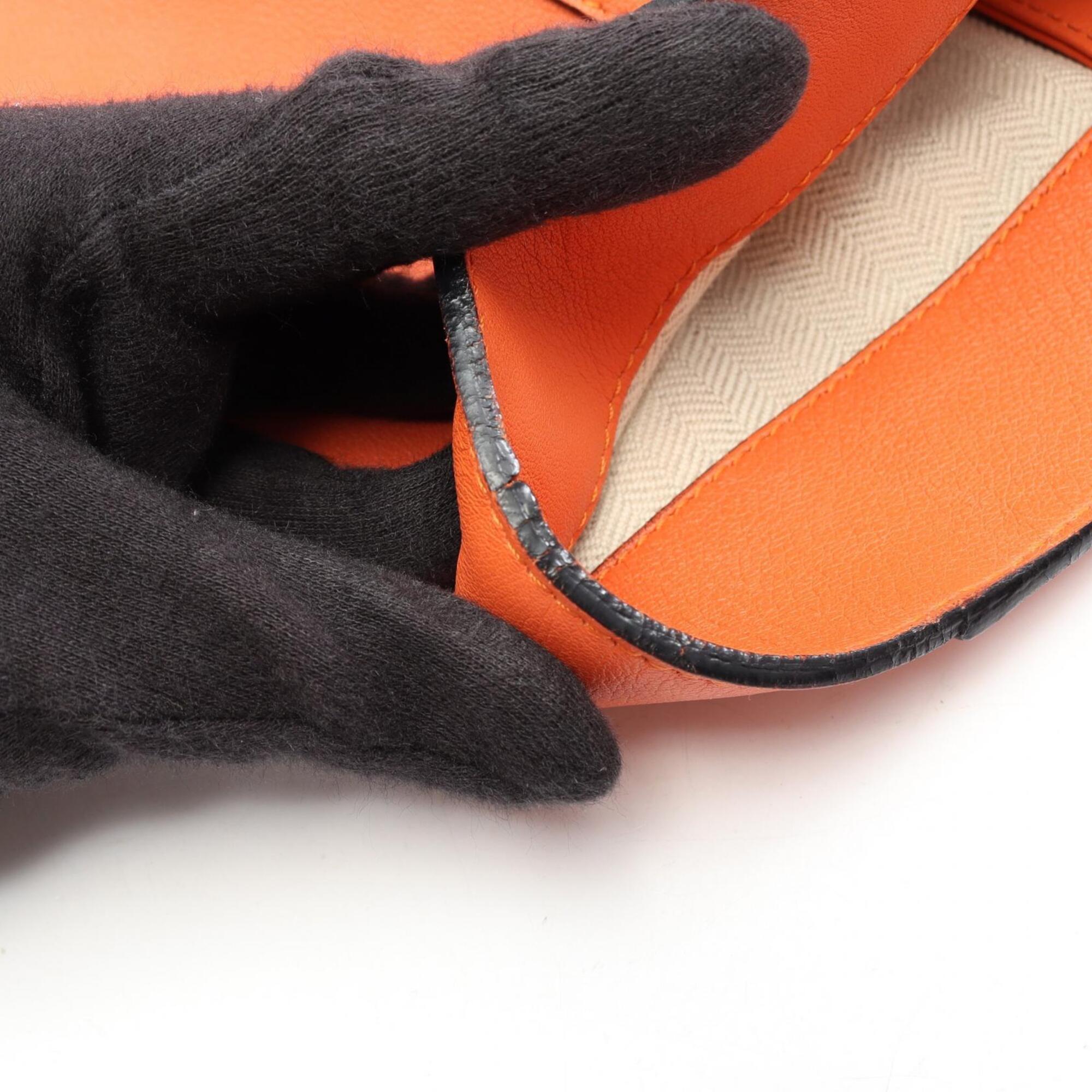 Loewe Orange Leather Handbag Tote Bag (Pre-Owned)