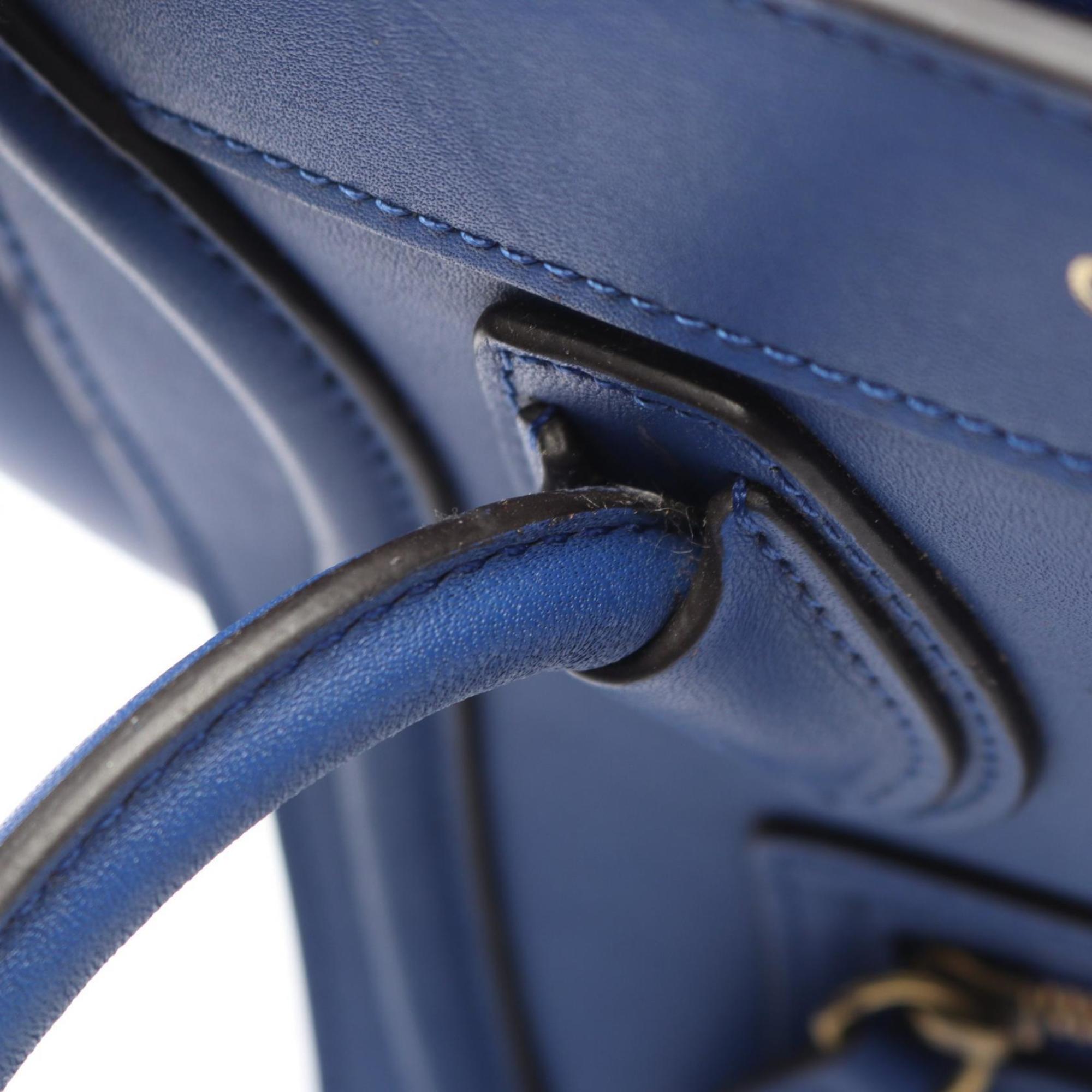 Celine Blue Leather Handbag (Pre-Owned)