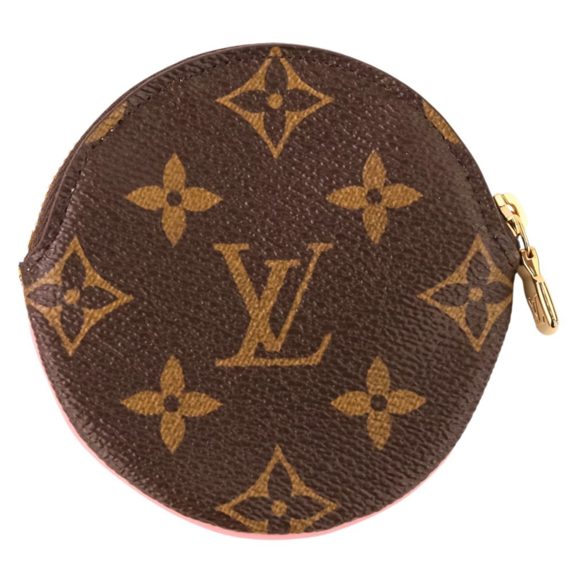 Louis Vuitton Monogram Brown Cotton Canvas Coin Purse/Coin Case (Pre-Owned)
