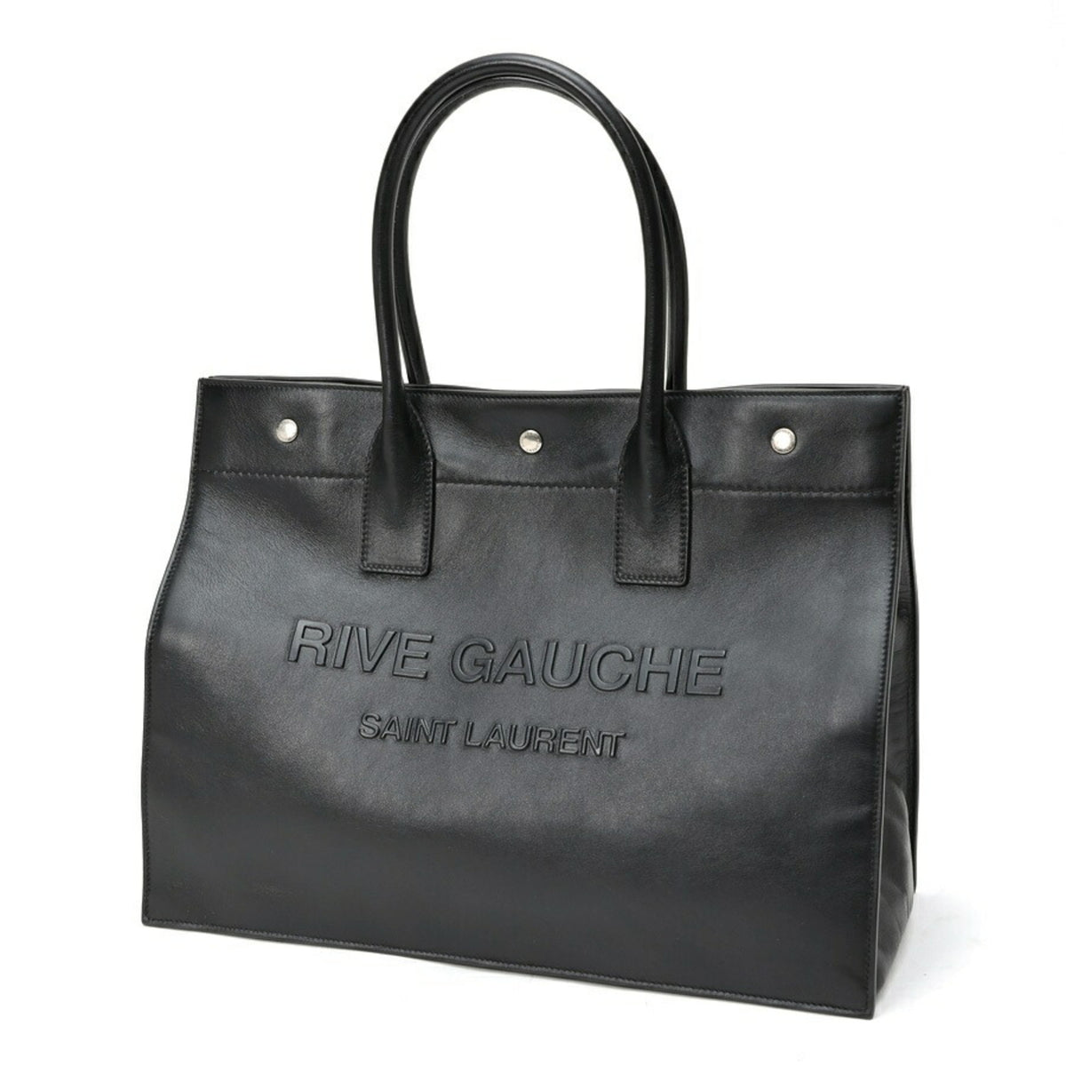 Saint Laurent Black Leather Tote Bag (Pre-Owned)