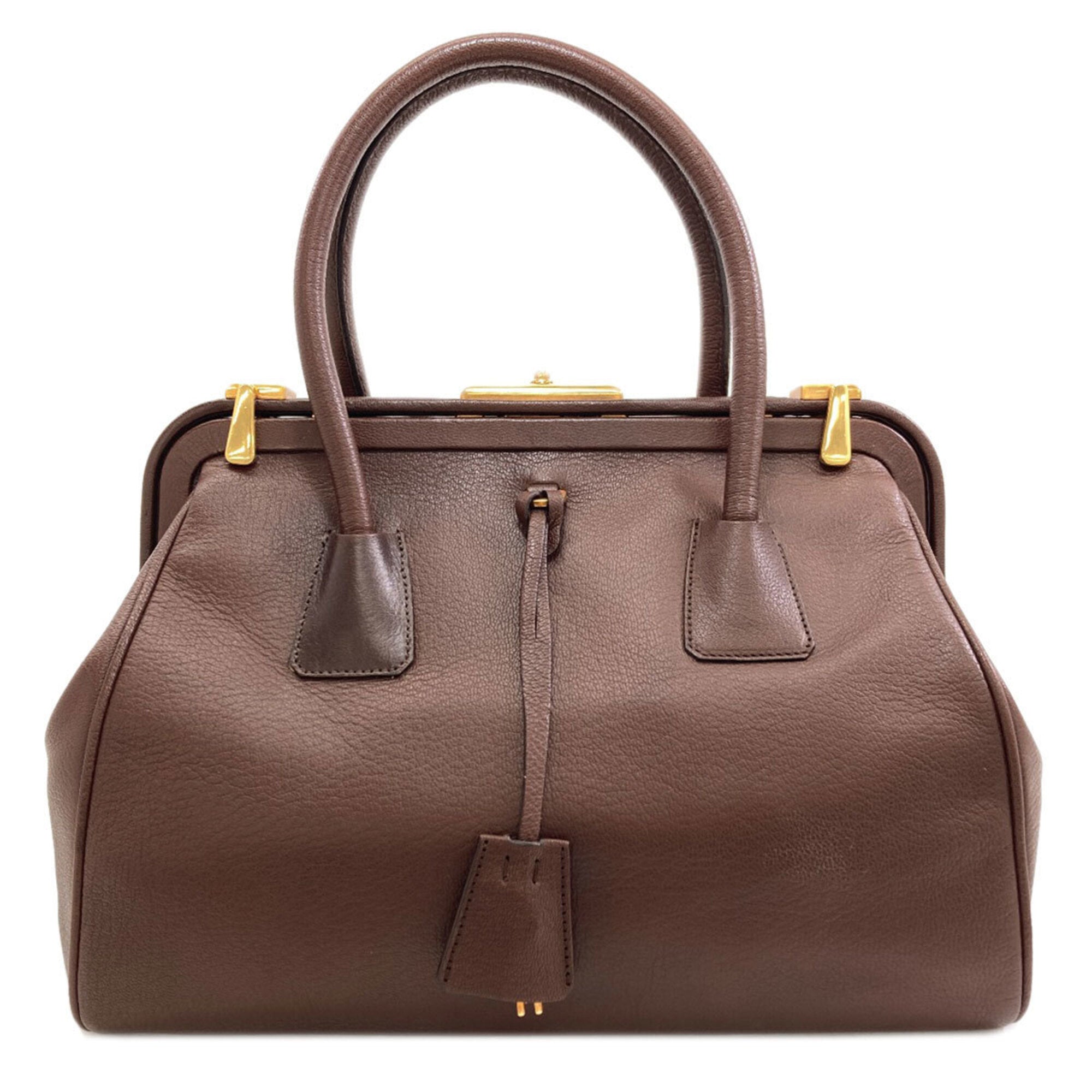 Prada Brown Leather Handbag (Pre-Owned)