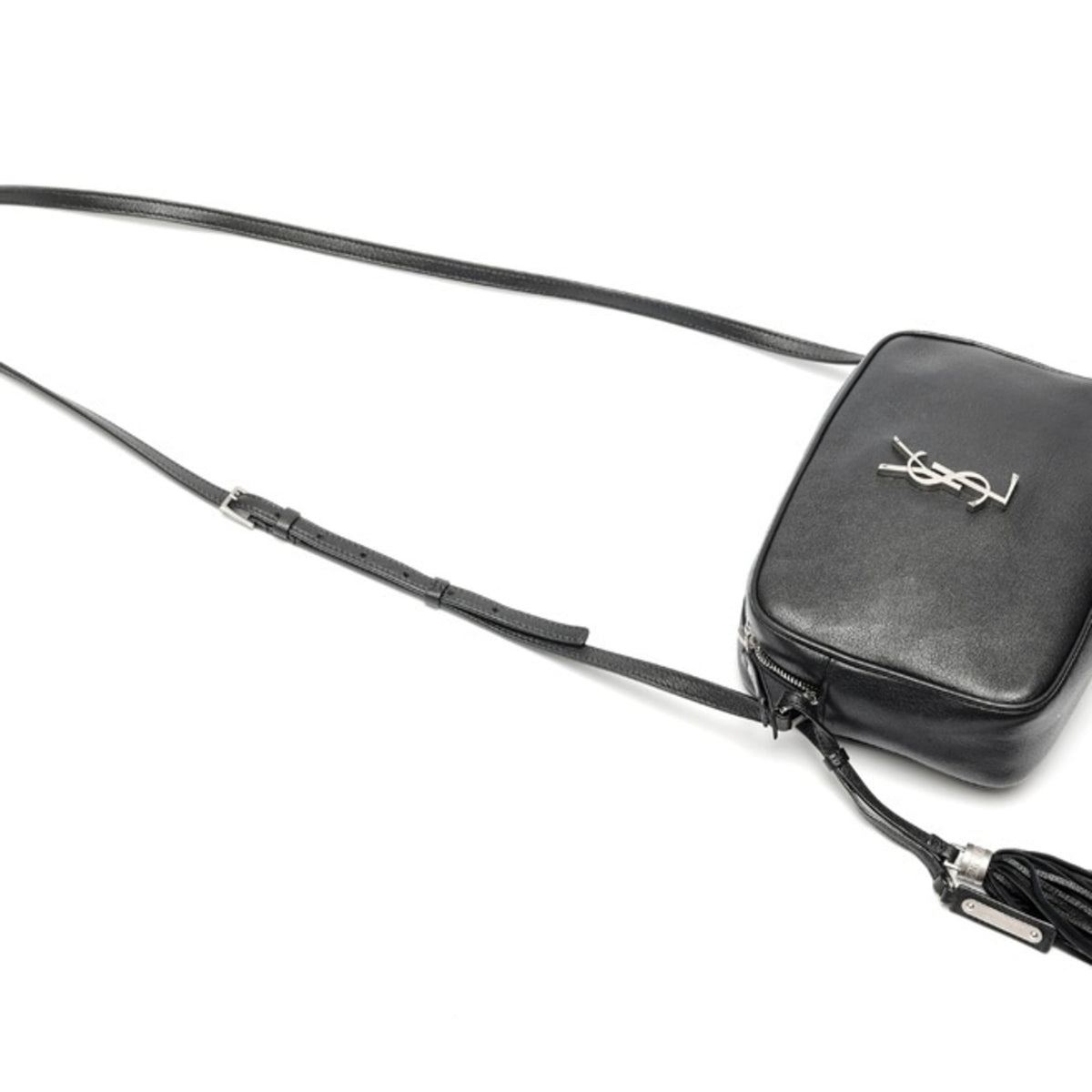 Saint Laurent Black Leather Shoulder Bag (Pre-Owned)