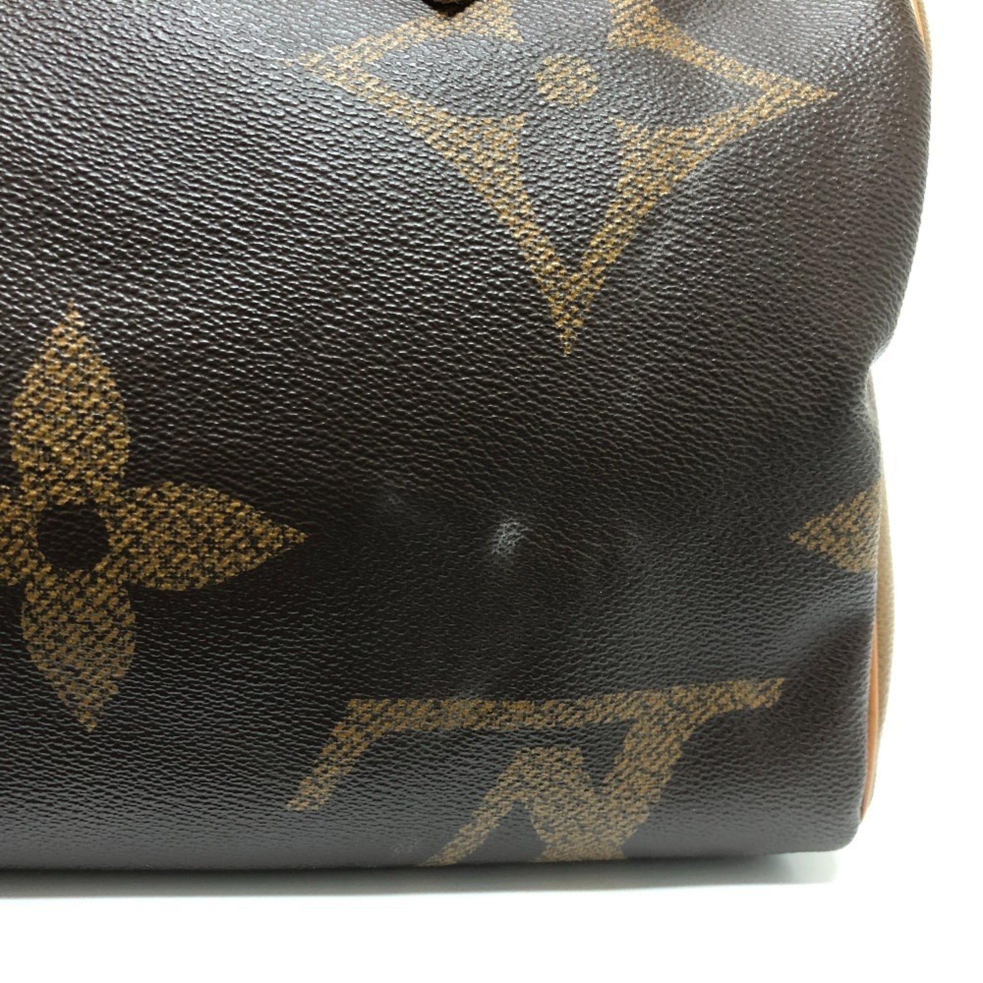 Louis Vuitton Brown Galle Monogram Monogram Boston Bag Handbag (Pre-Owned)