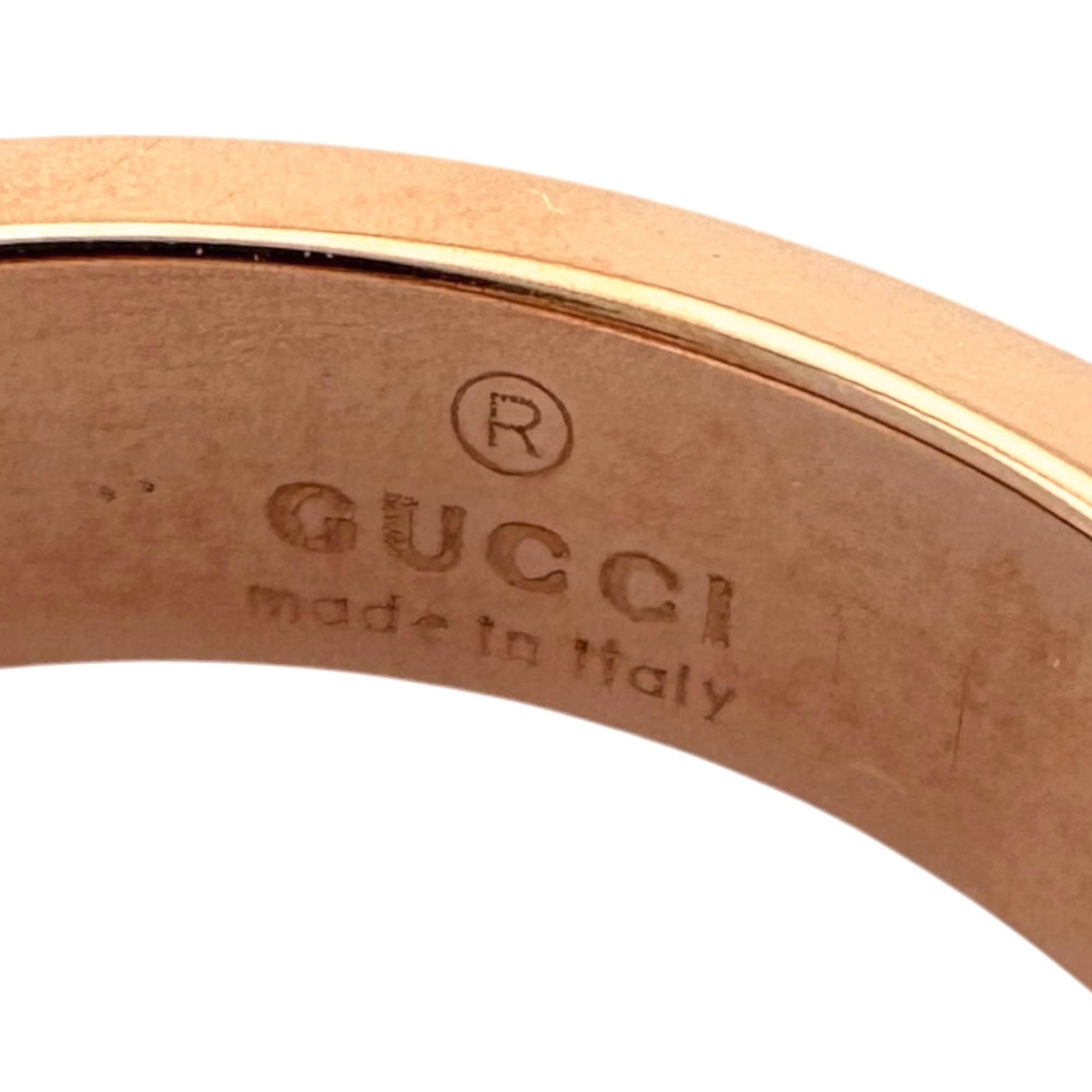 Gucci Pink Gold Pink Gold (18K) Band Ring (Pre-Owned)