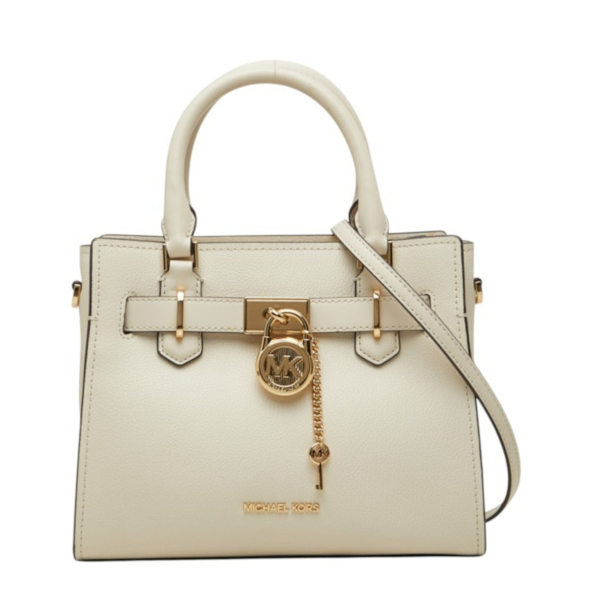 Michael Kors Ivory White Leather Handbag Shoulder Bag (Pre-Owned)