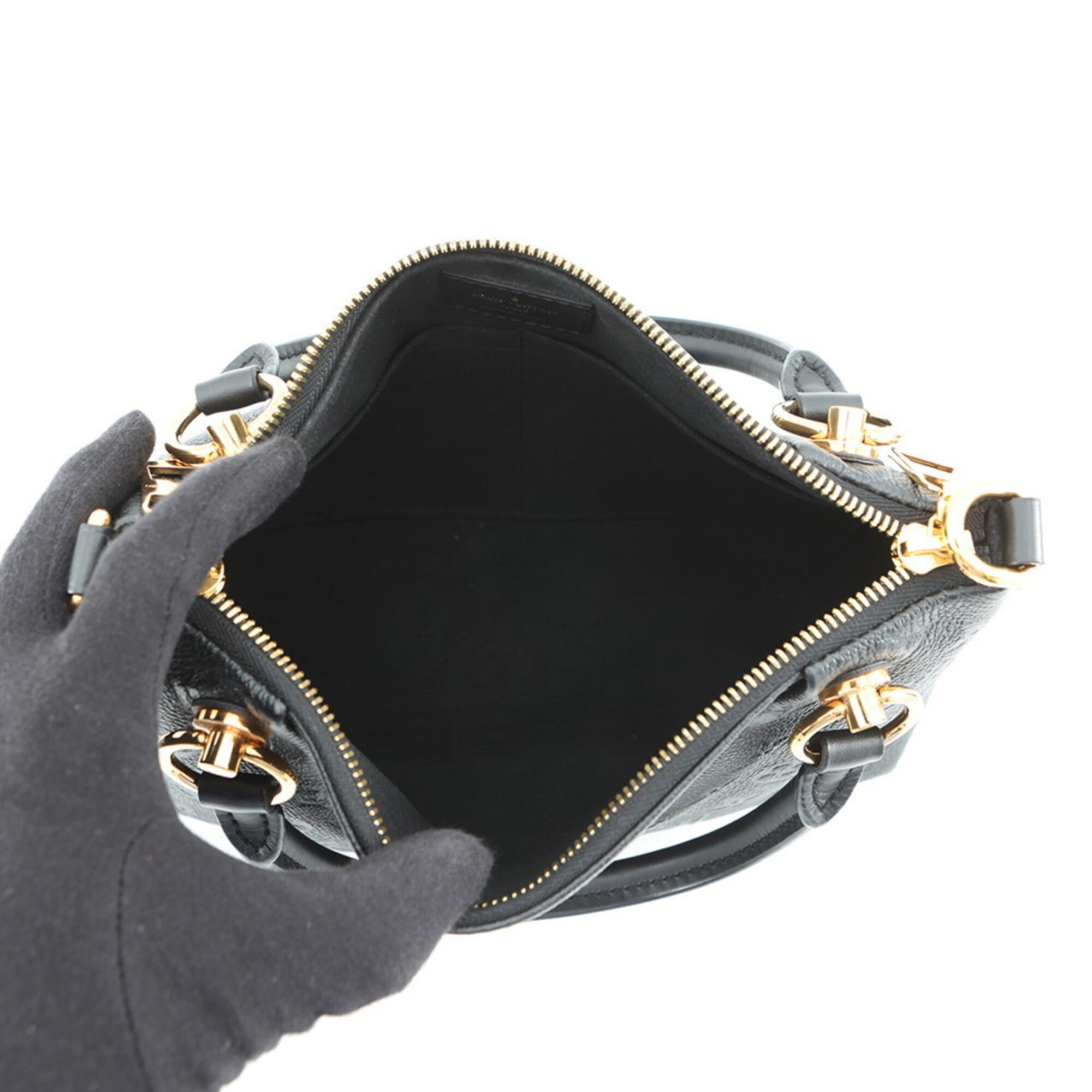 Louis Vuitton Black Monogram Noir Monogram Empreinte Handbag Shoulder Bag (Pre-Owned)