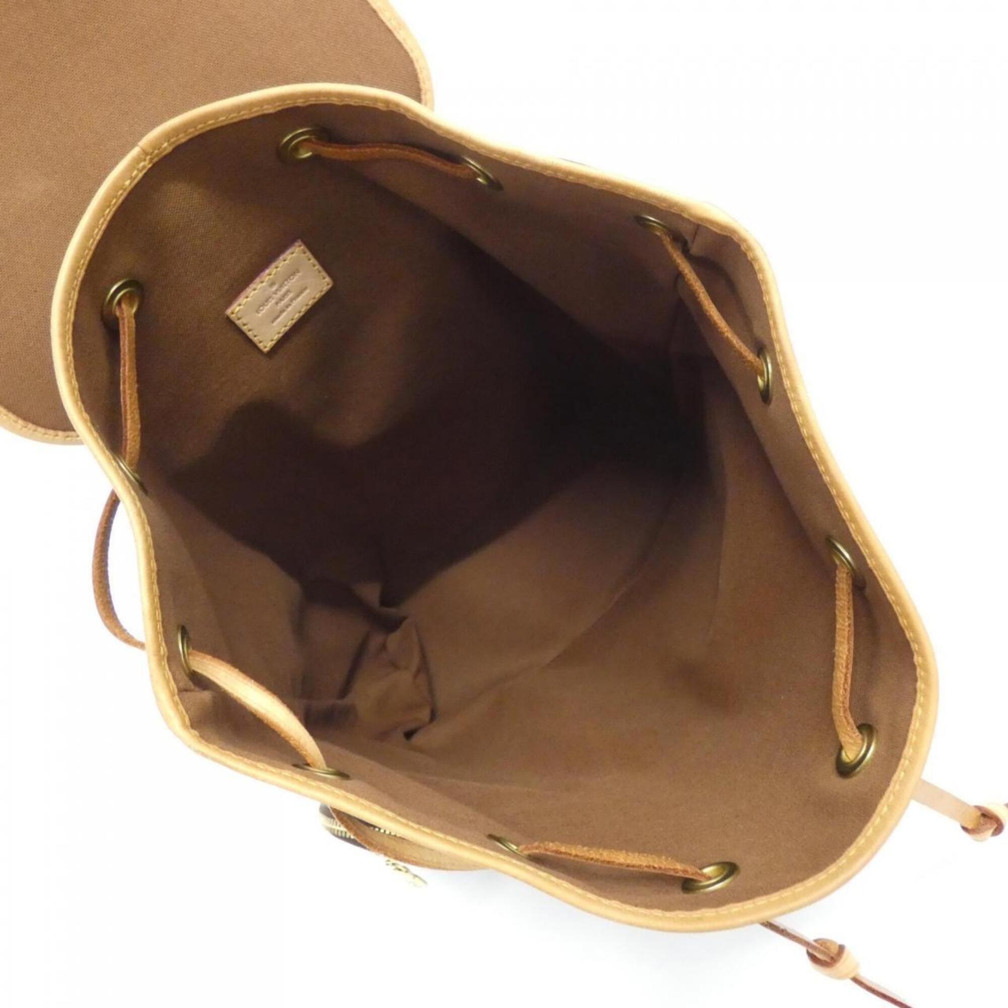 Louis Vuitton Marron Coated Canvas Backpack (Pre-Owned)