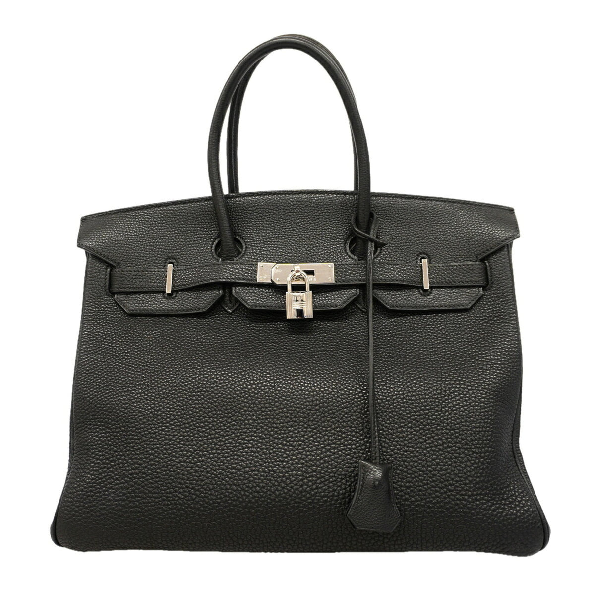 Hermes Black Togo Leather Handbag (Pre-Owned)