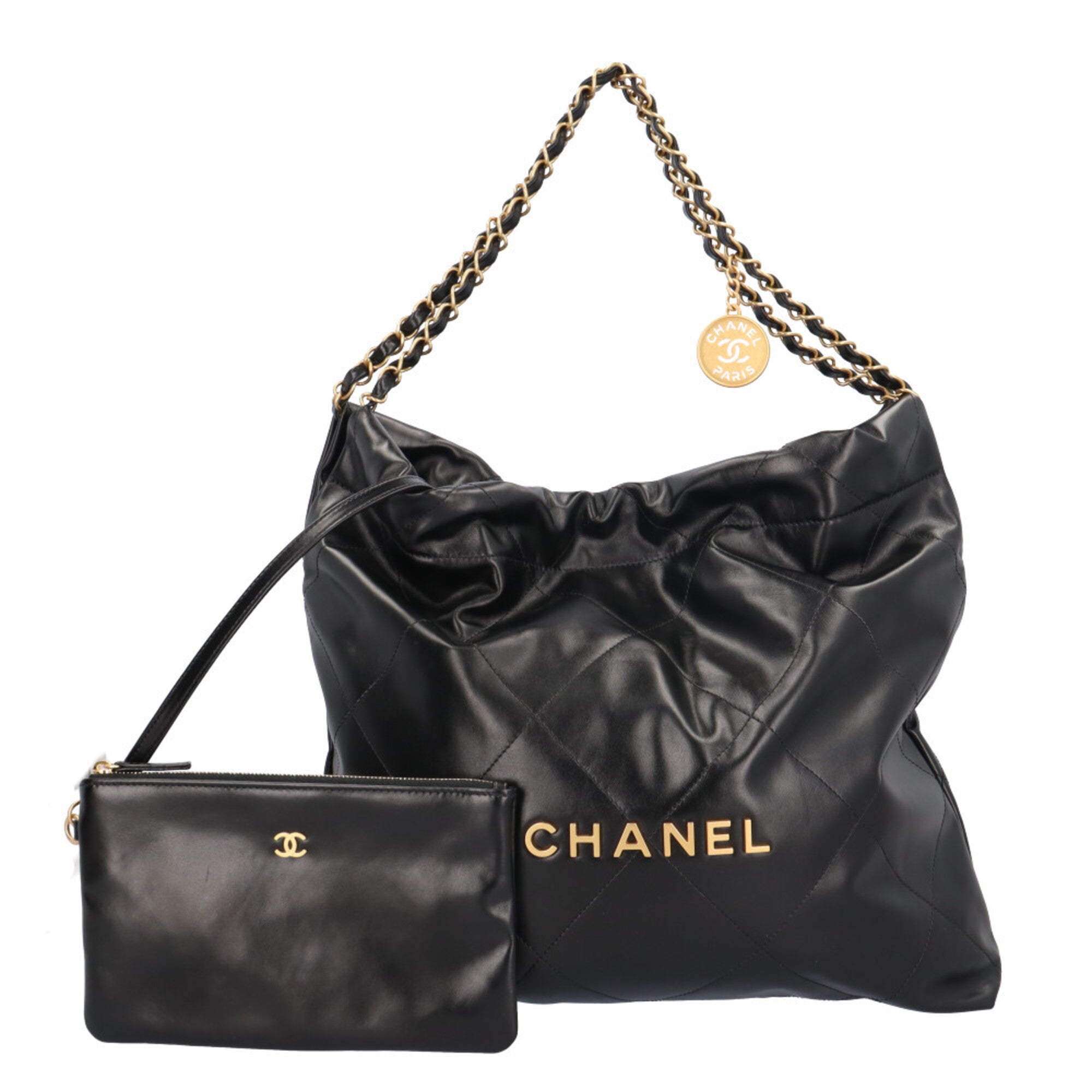 Chanel Black Pouch Shoulder Bag (Pre-Owned)