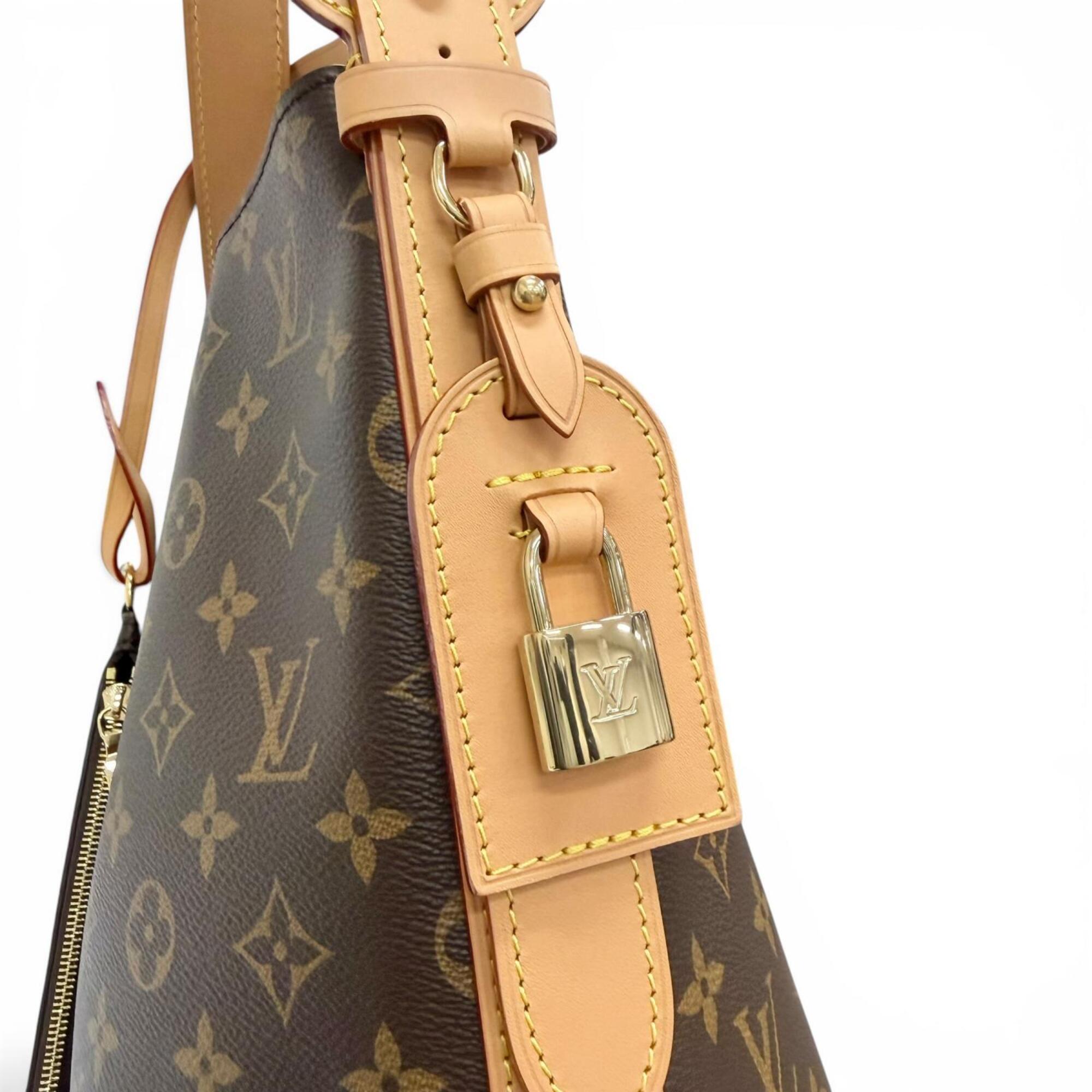 Louis Vuitton Brown Leather Pouch Shoulder Bag (Pre-Owned)