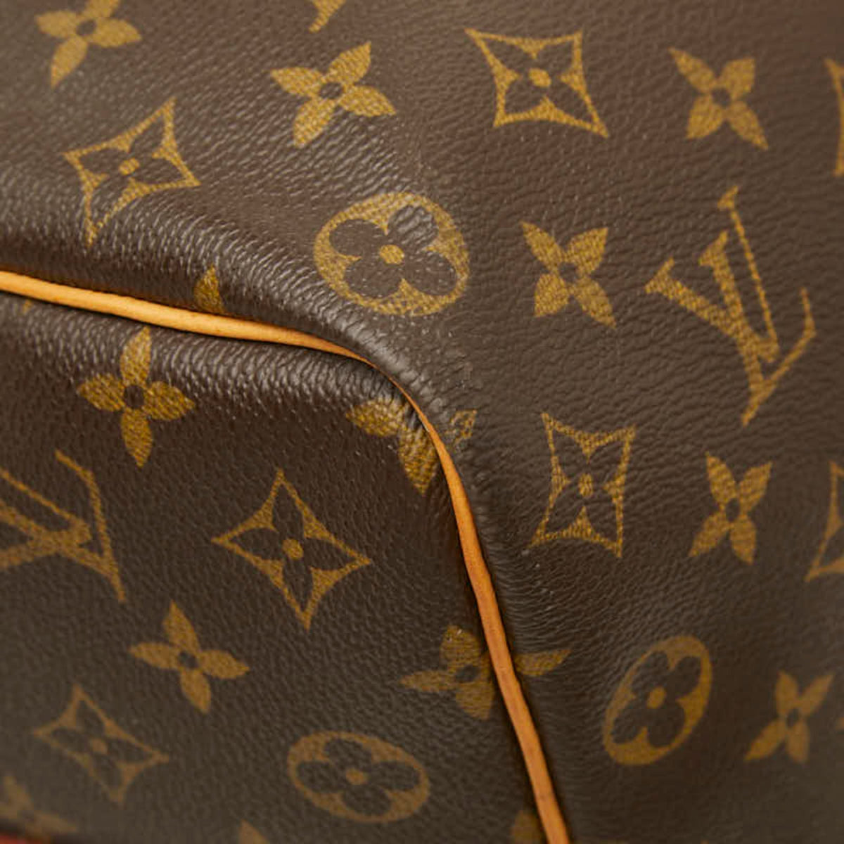 Louis Vuitton Monogram Brown Pvc Leather Boston Bag Shoulder Bag (Pre-Owned)