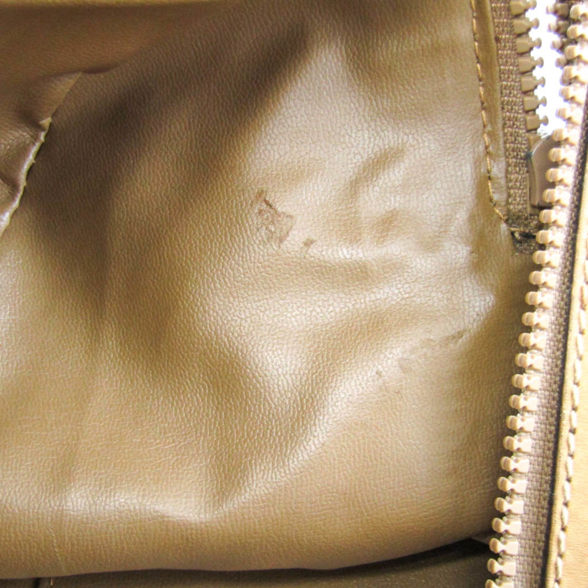 Celine Macadam Beige Pvc Leather Boston Bag (Pre-Owned)