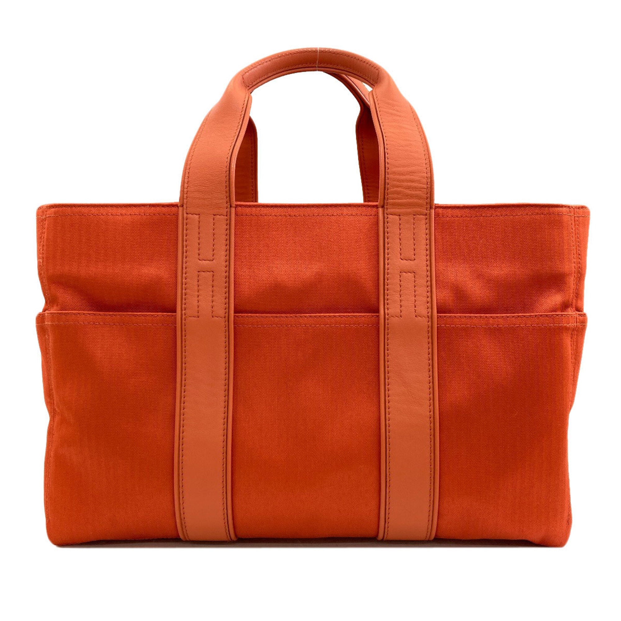 Hermes Orange Cotton Polyester Tote Bag (Pre-Owned)