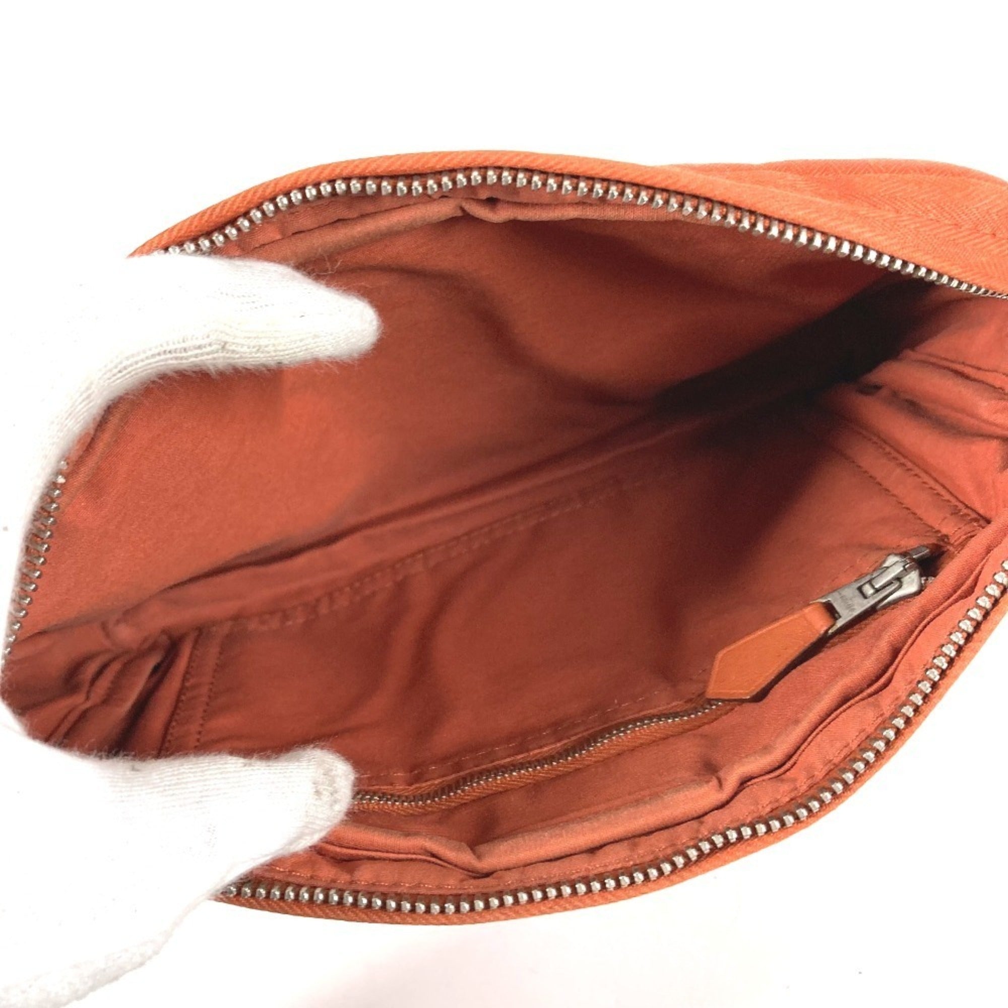 Hermes Acapulco Orange Polyamide Cotton Fanny Pack Shoulder Bag (Pre-Owned)