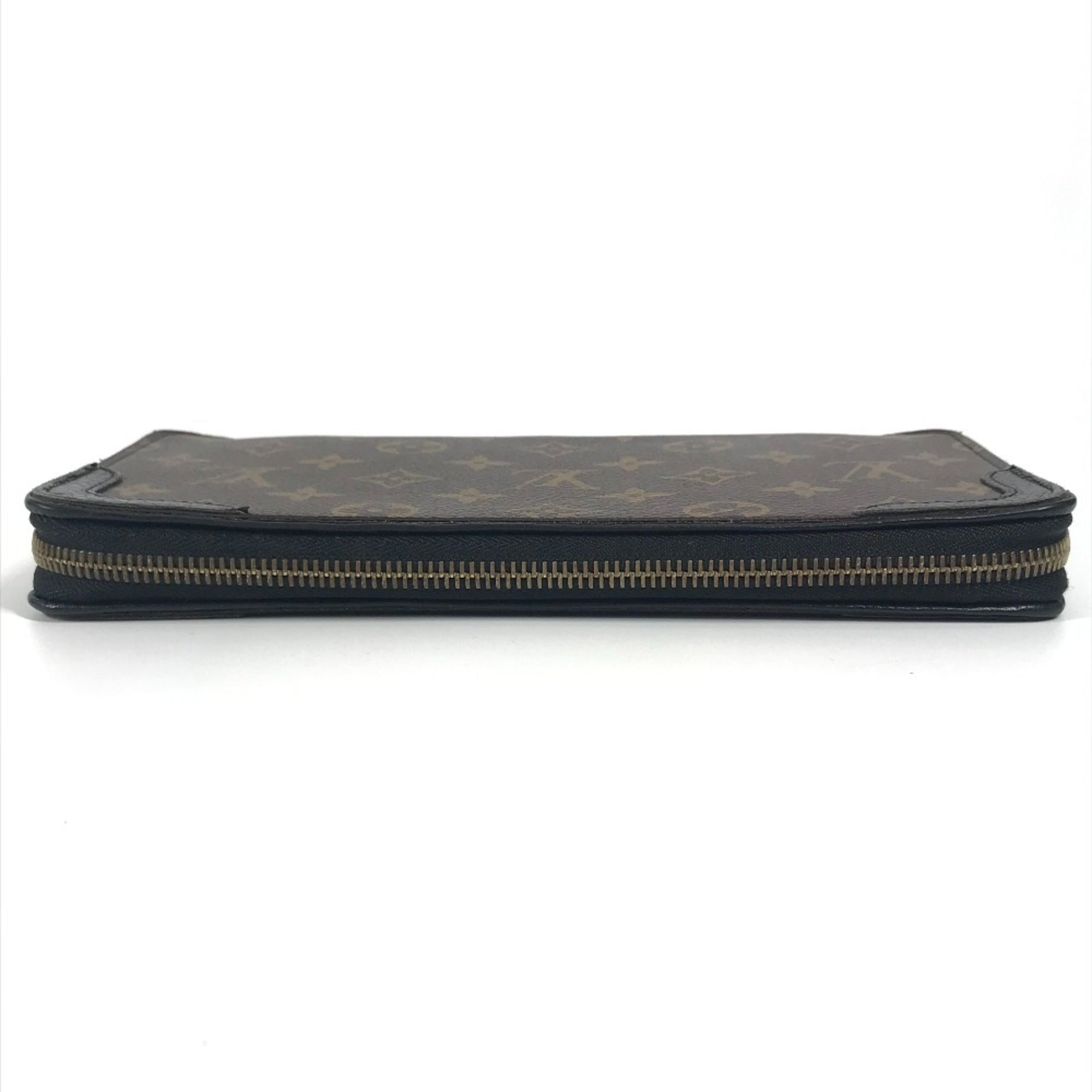 Louis Vuitton Monogram Black Brown Monogram Leather Pouch (Pre-Owned)