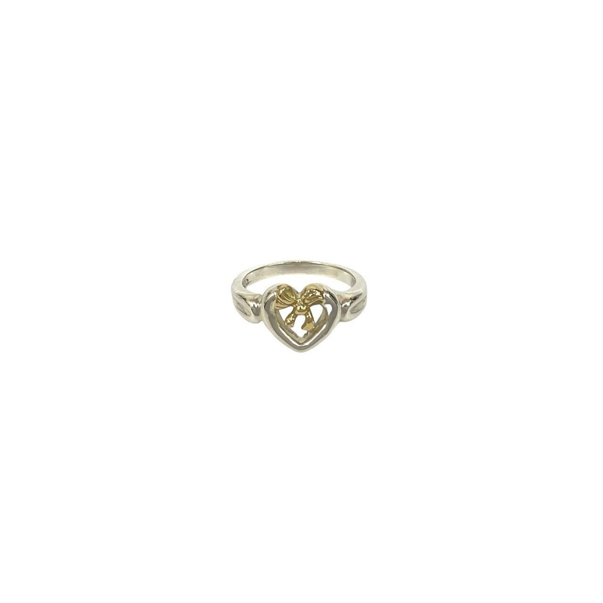 Tiffany Gold Silver Gold (18K) Silver 925 Band Ring (Pre-Owned)