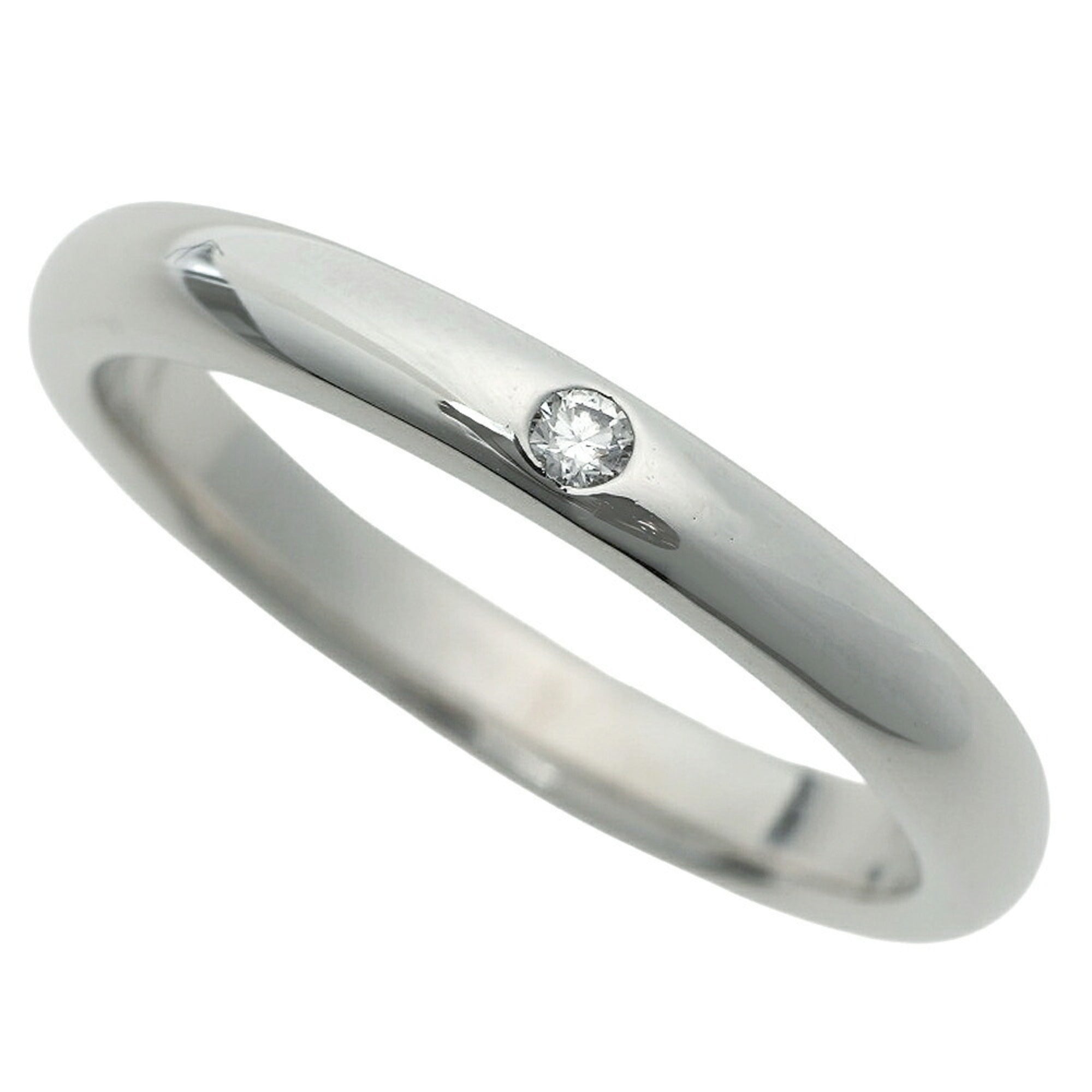 Tiffany Platinum Platinum 950 Band Ring (Pre-Owned)