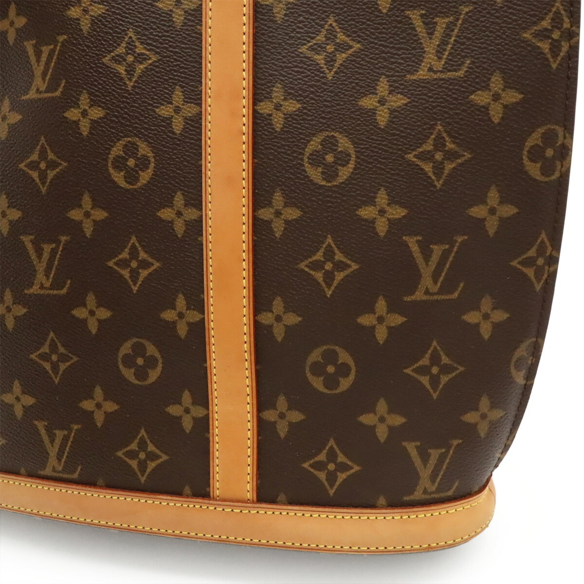Louis Vuitton Brown Monogram Canvas Shoulder Bag Tote Bag (Pre-Owned)