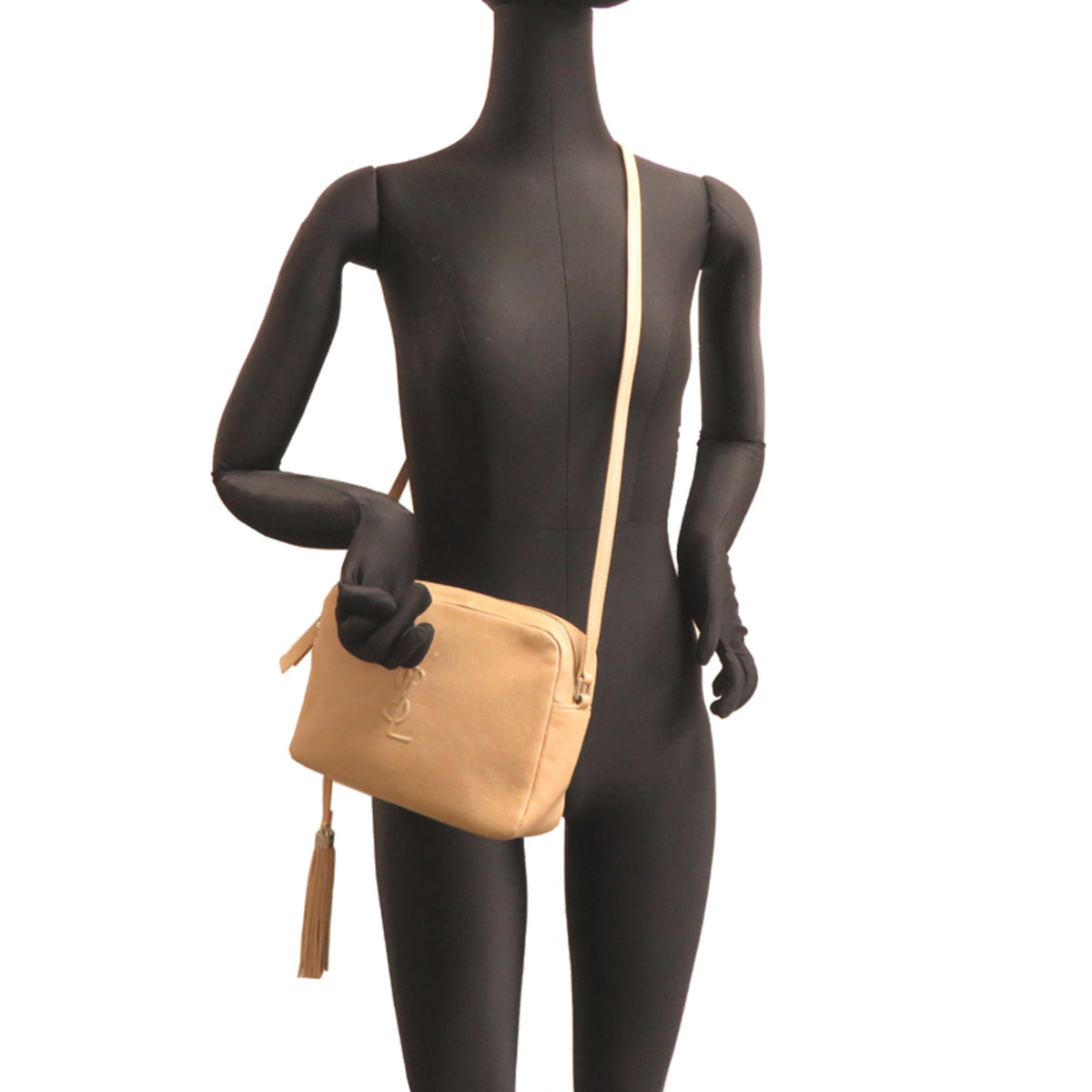 Saint Laurent Beige Leather Shoulder Bag (Pre-Owned)