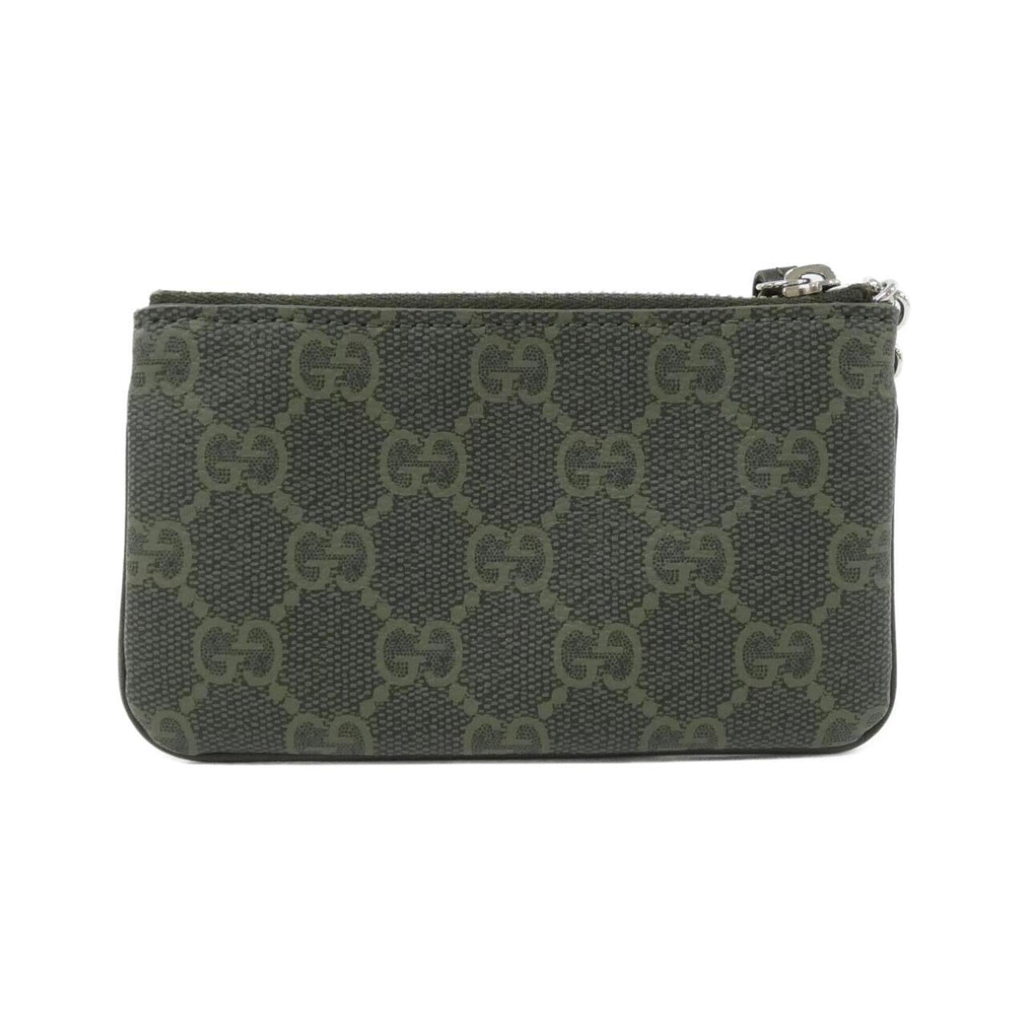 Gucci Green Gg Supreme Coin Purse/Coin Case (Pre-Owned)