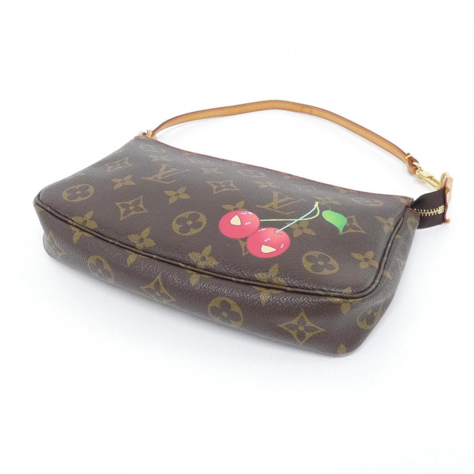 Louis Vuitton Monogram Cherry Marron Monogram Cherry Monogram Pochette Pouch (Pre-Owned)