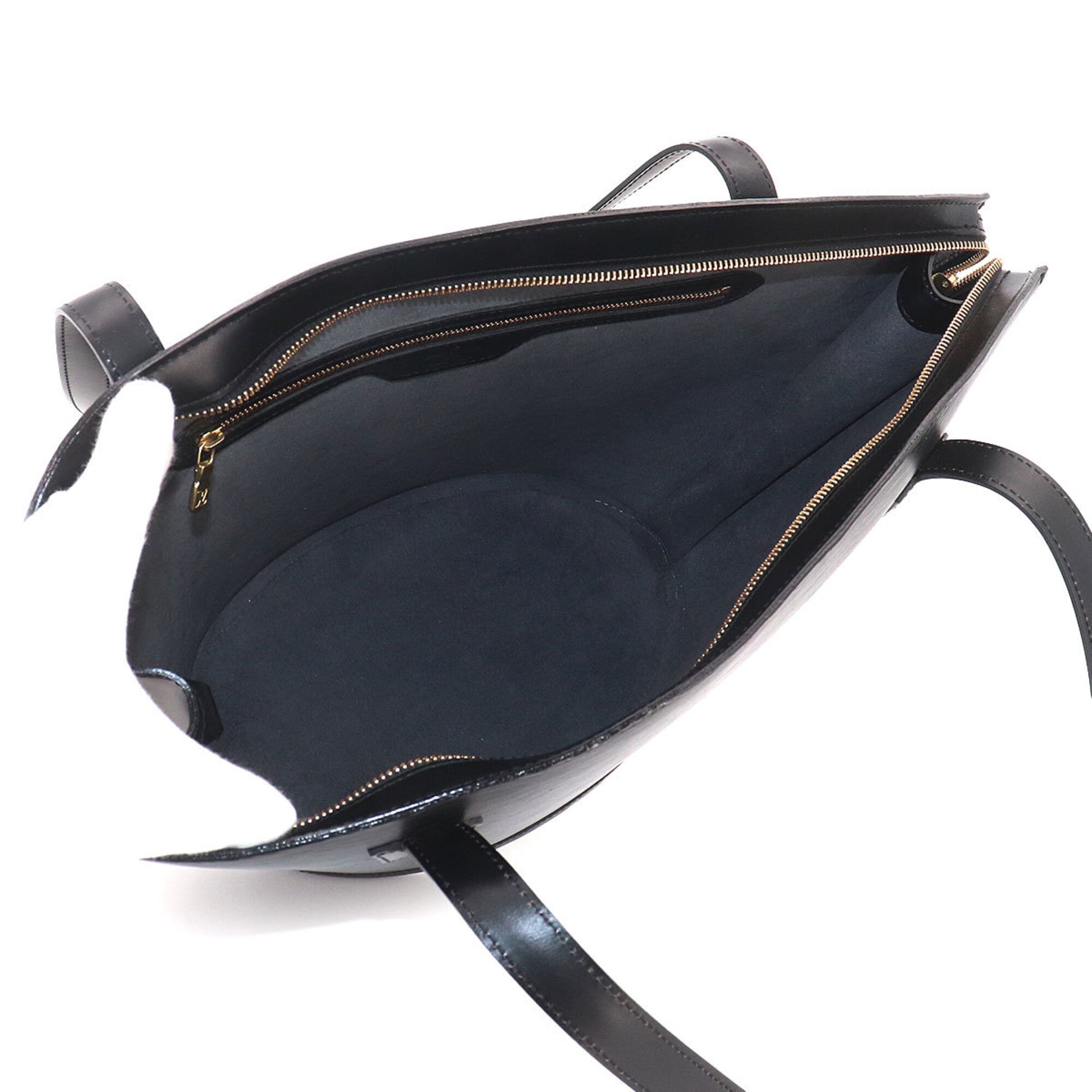 Louis Vuitton Black Noir Epi Leather Handbag Tote Bag (Pre-Owned)