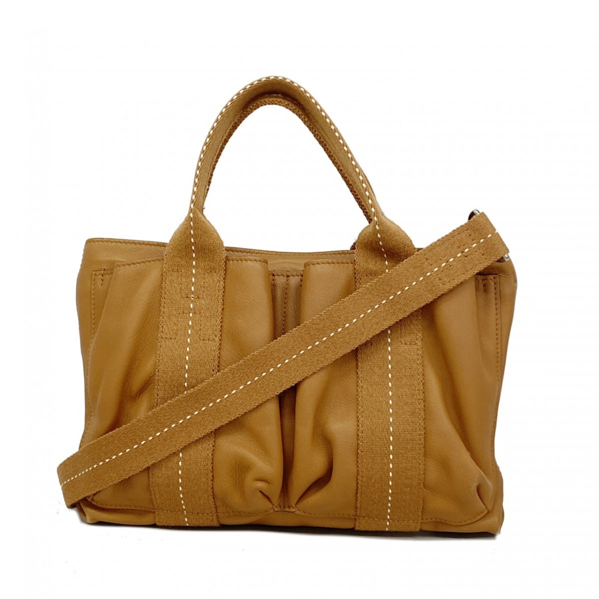 Hermes Brown Leather Handbag (Pre-Owned)