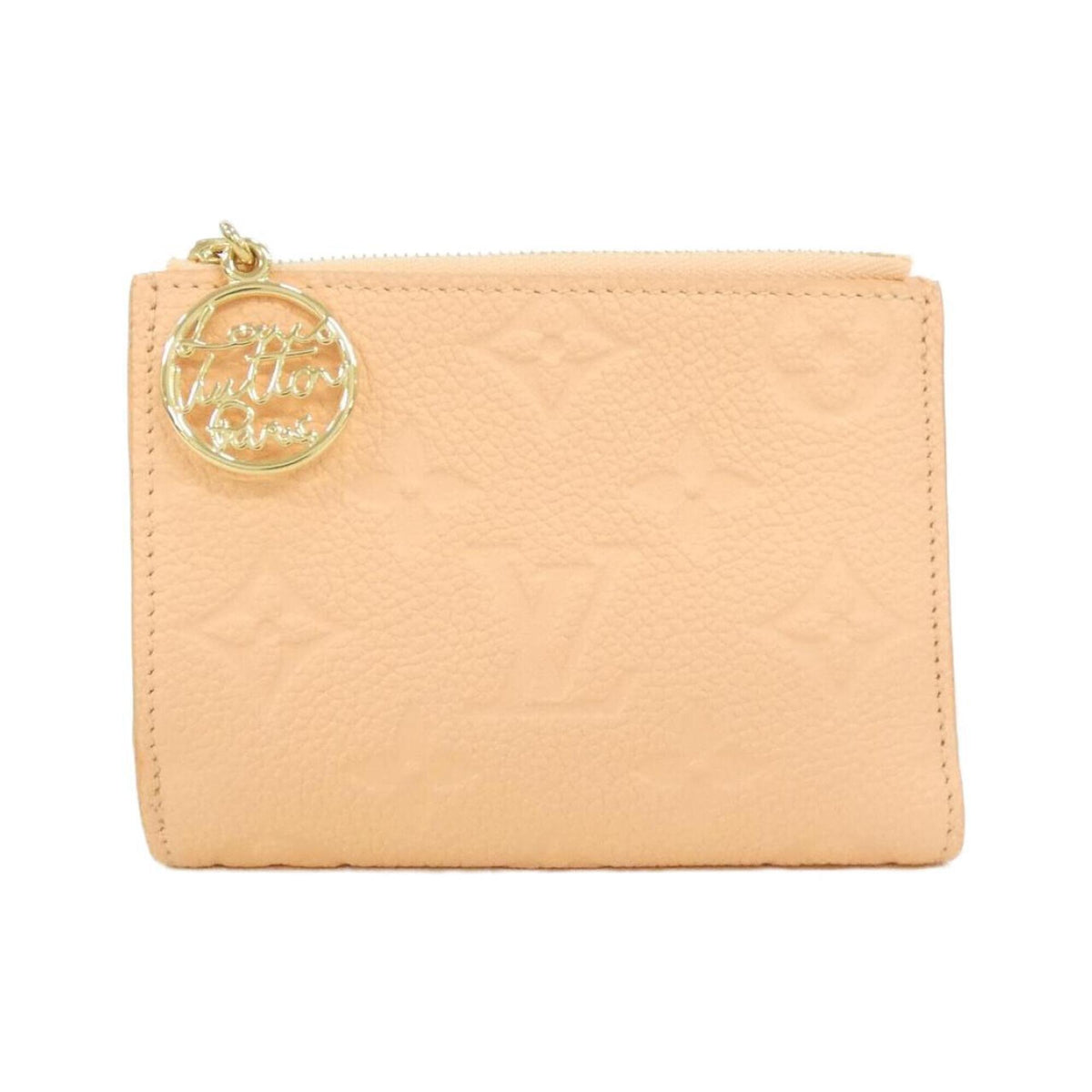 Louis Vuitton Peach Leather Wallet (Bi-Fold) (Pre-Owned)