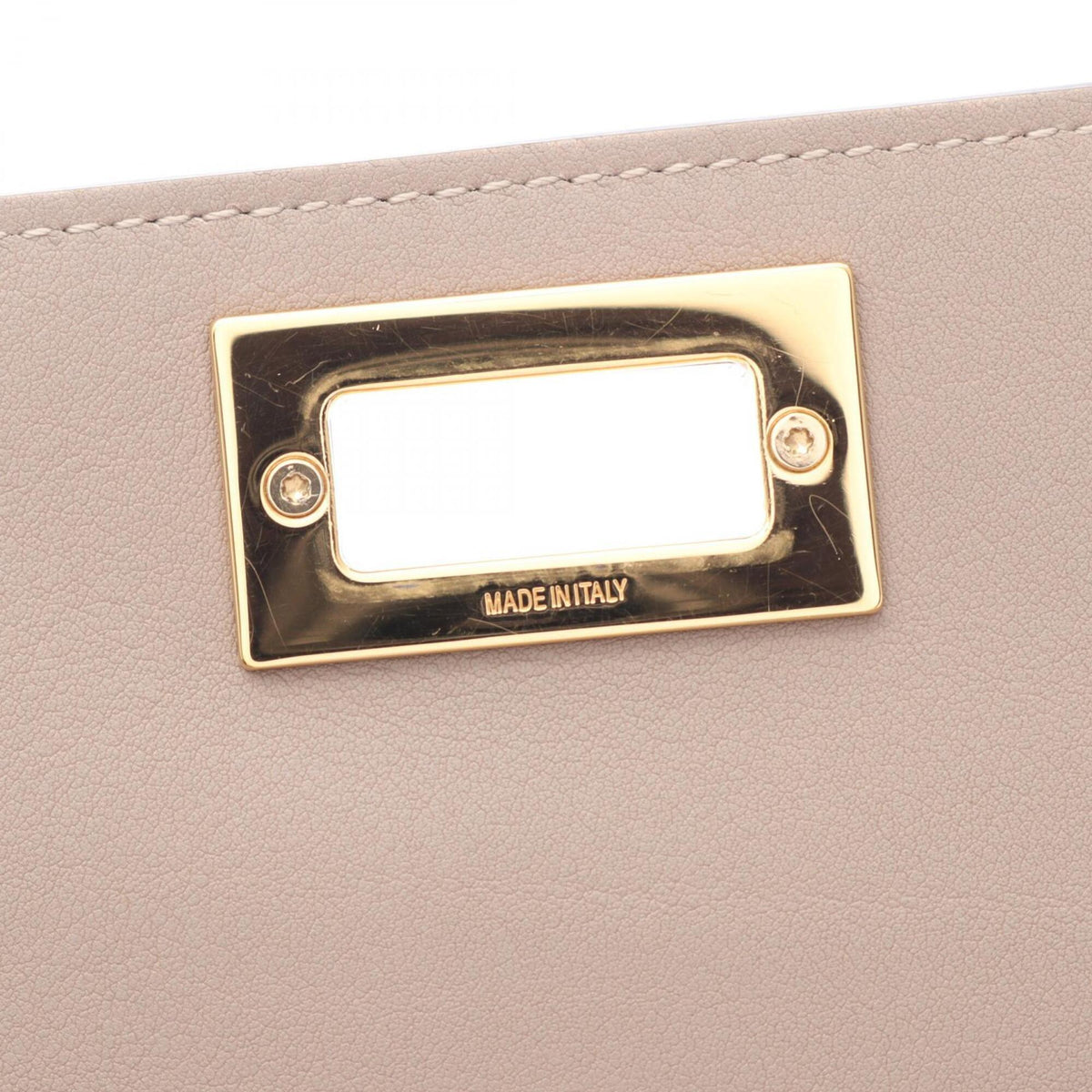 Fendi Beige Leather Long Wallet (Bi-Fold) (Pre-Owned)