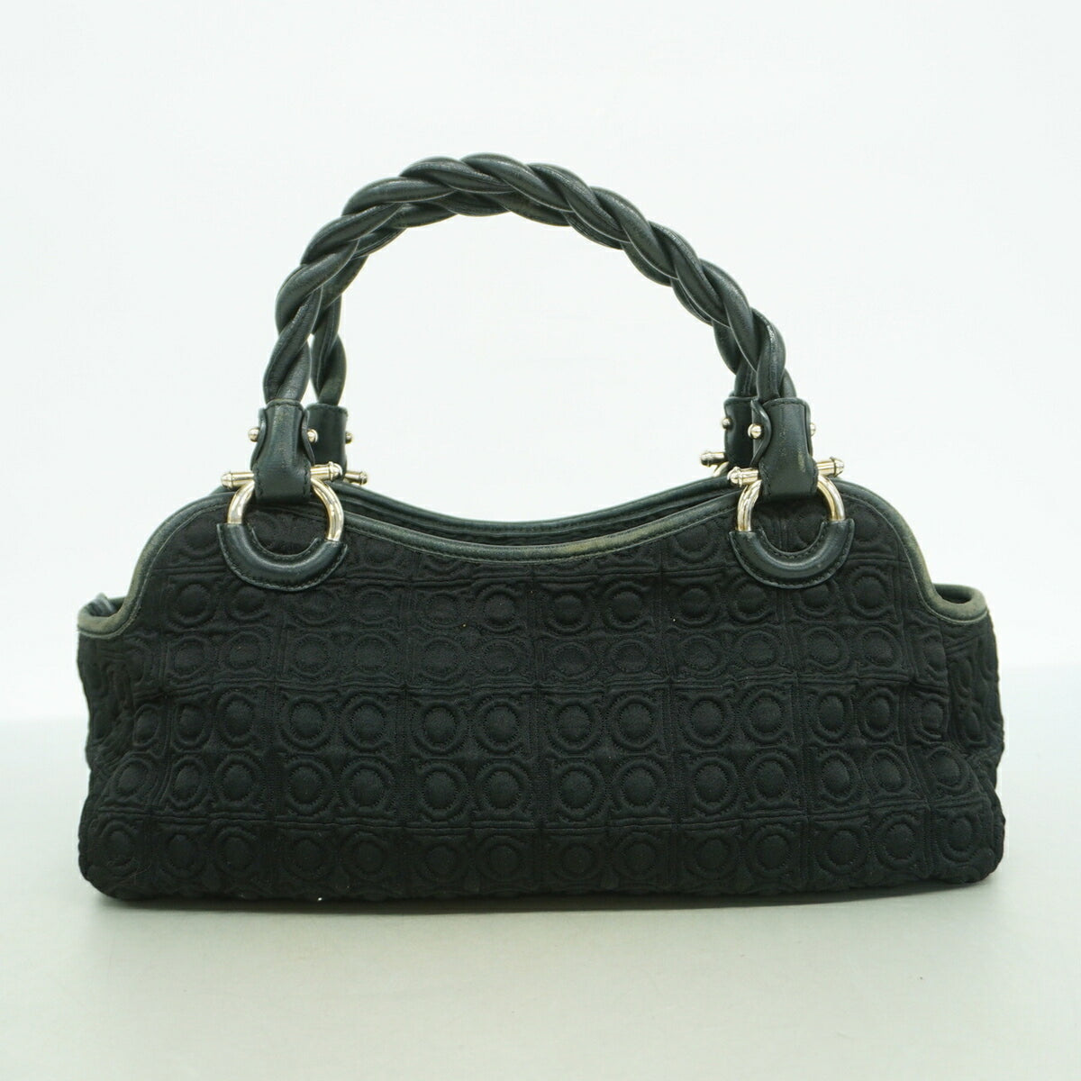 Salvatore Ferragamo Black Nylon Handbag (Pre-Owned)