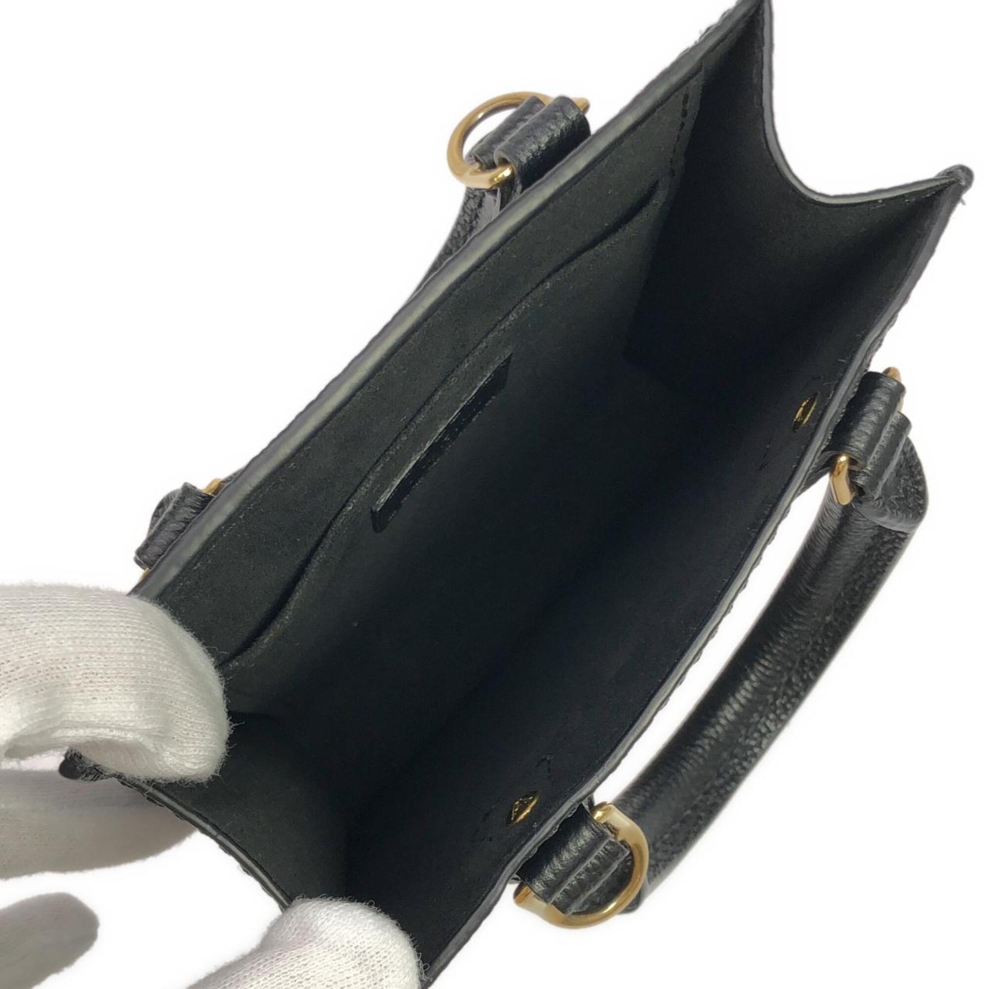 Louis Vuitton Beige Black Leather Shoulder Bag (Pre-Owned)