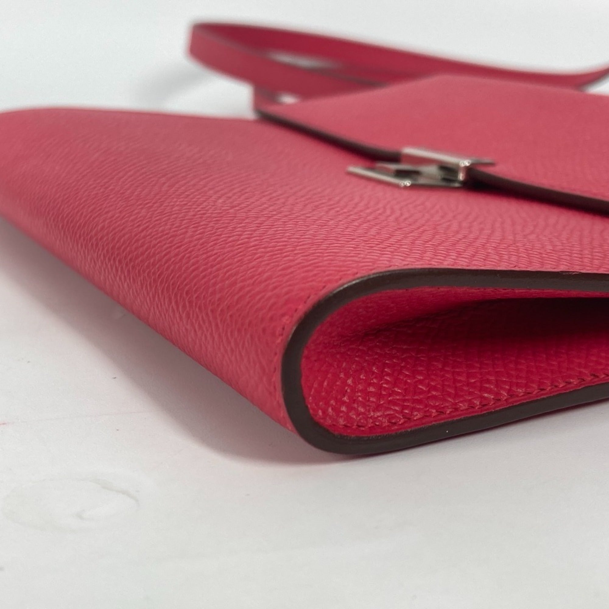 Hermes Pink Epsom Leather Pochette Shoulder Bag (Pre-Owned)