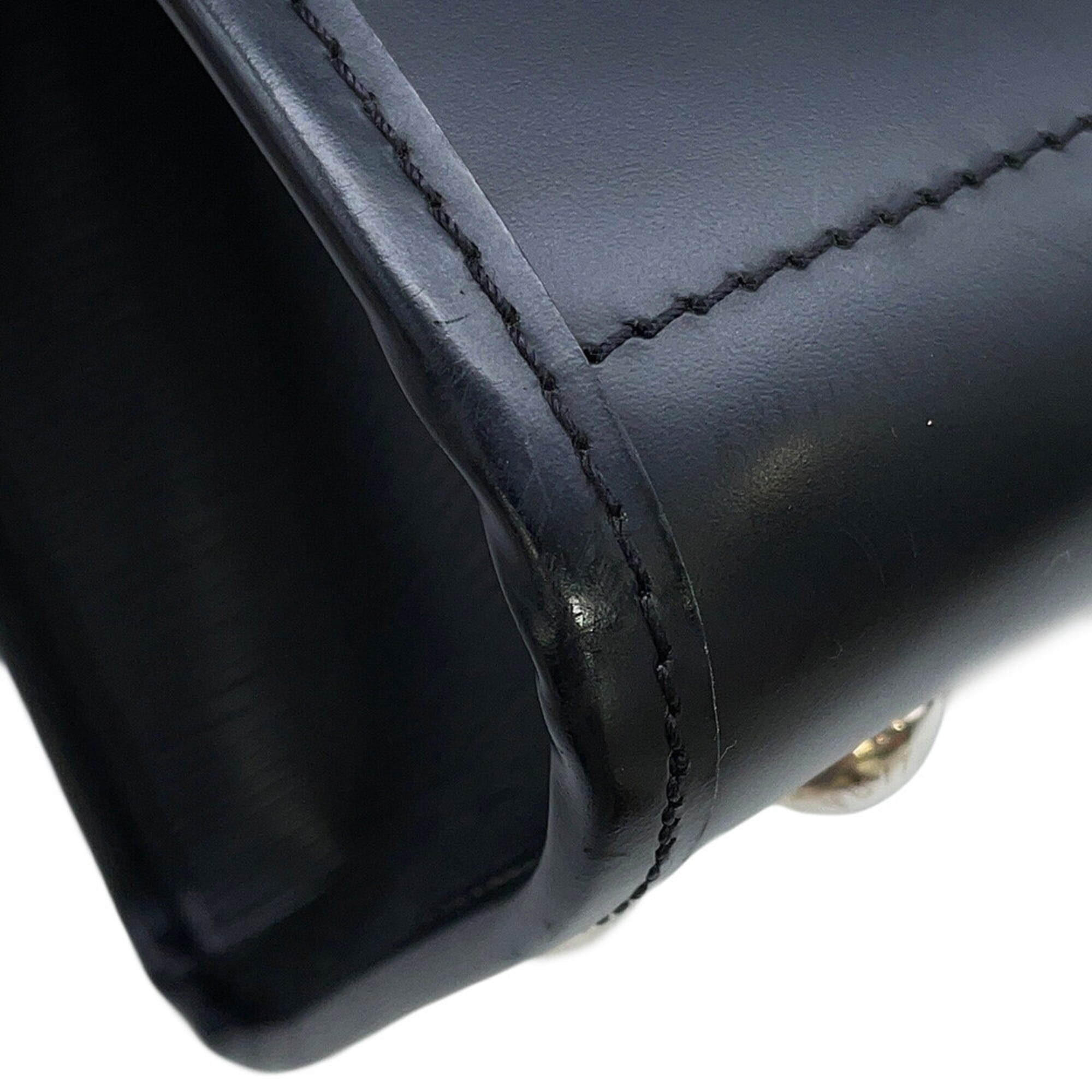 Louis Vuitton Epi Black Noir Epi Leather Handbag Tote Bag (Pre-Owned)