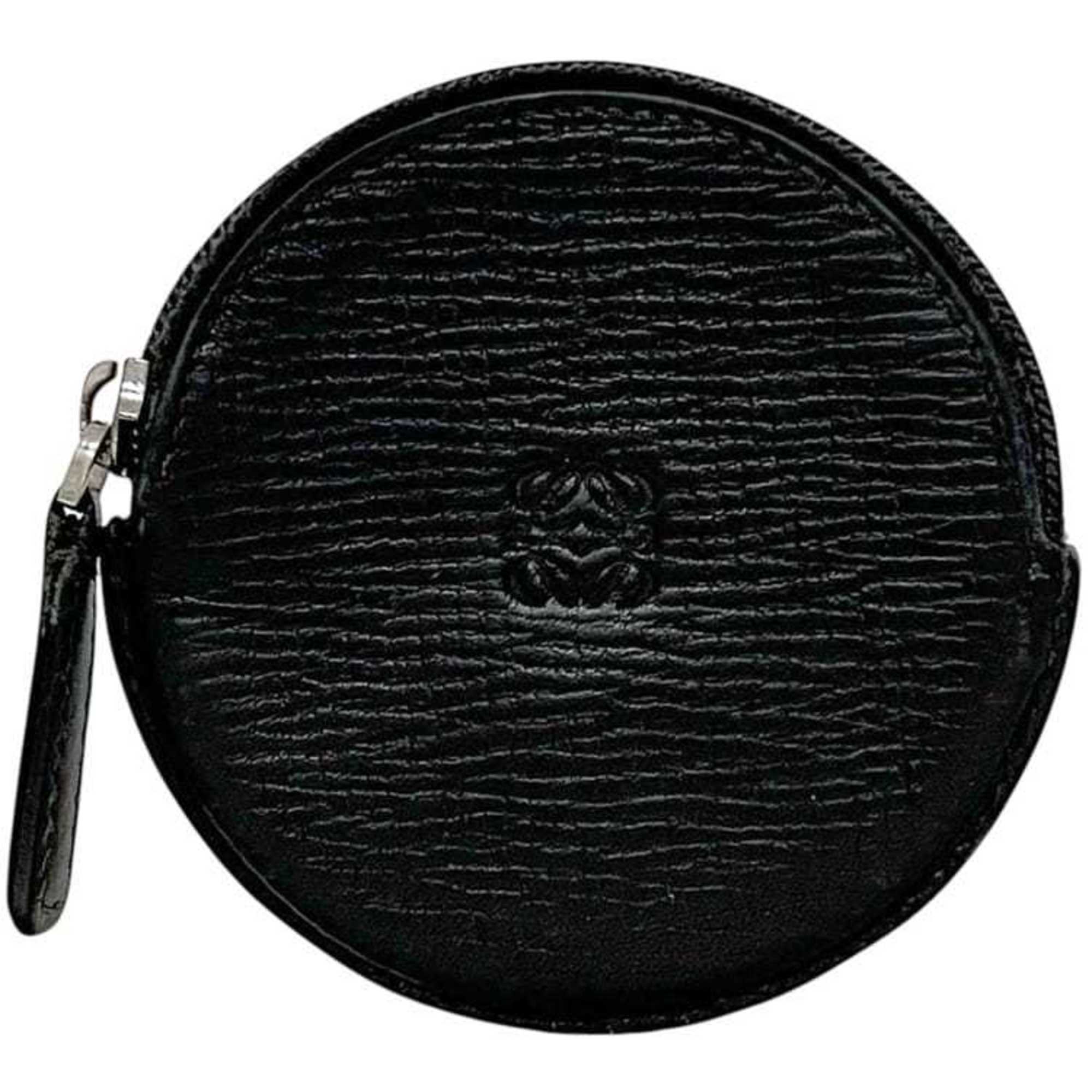 Loewe Black Leather Coin Purse/Coin Case (Pre-Owned)