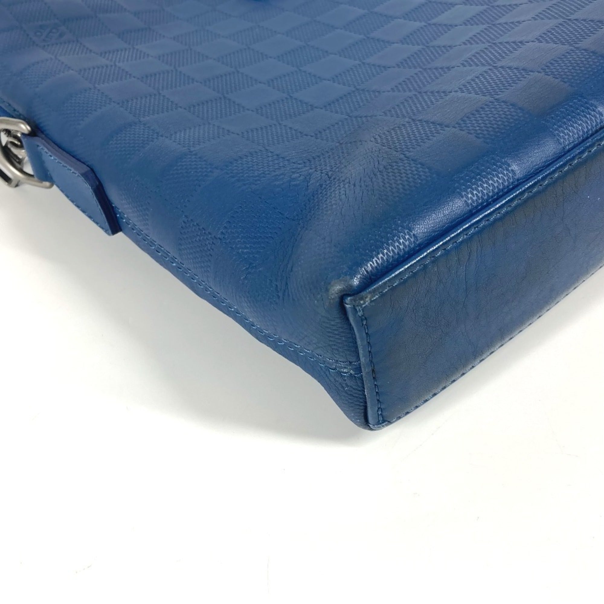 Louis Vuitton Damier Infini Blue Damier Infini Briefcase Handbag (Pre-Owned)